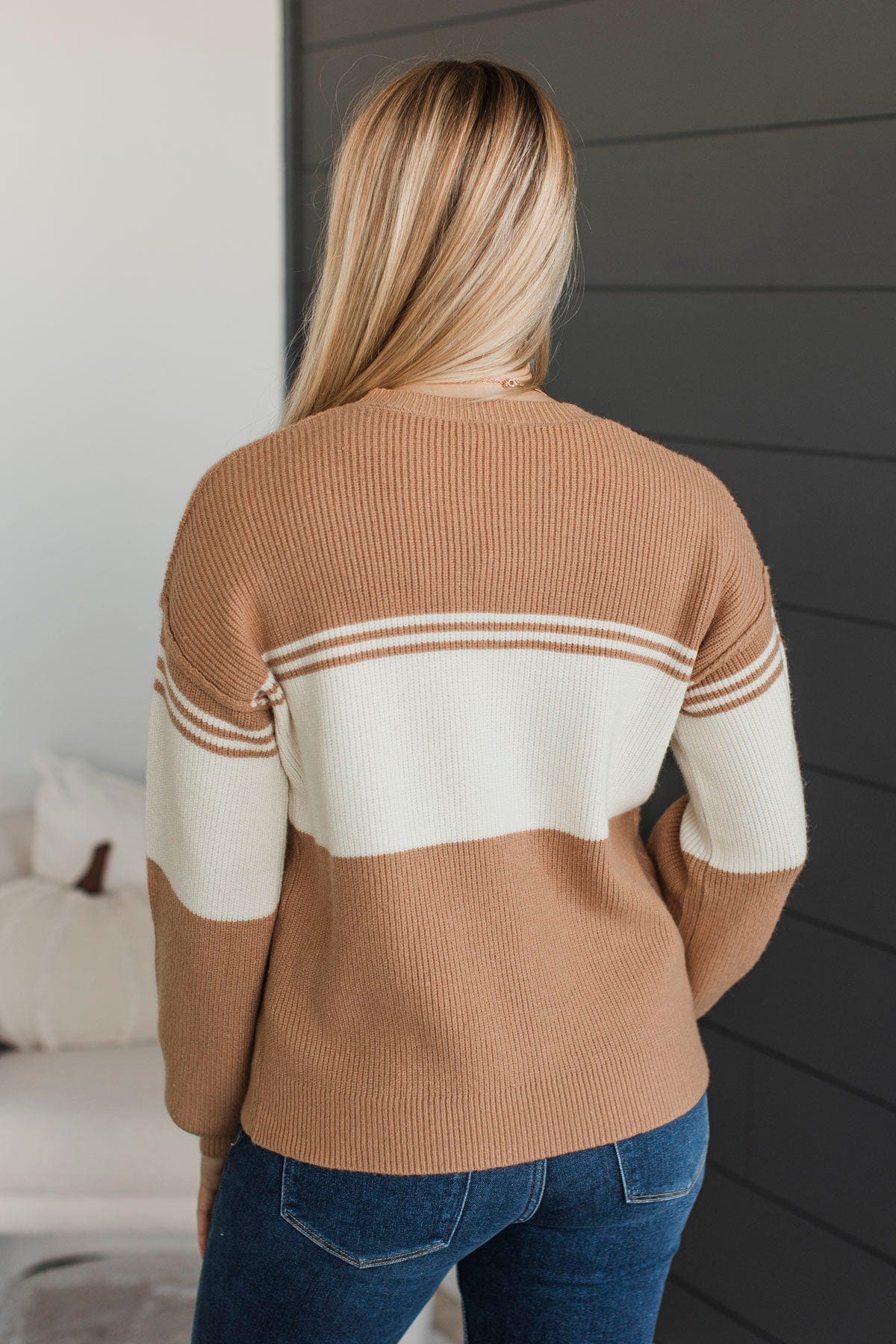 Likely To Swoon Knit Sweater- Dusty Apricot - Image 11