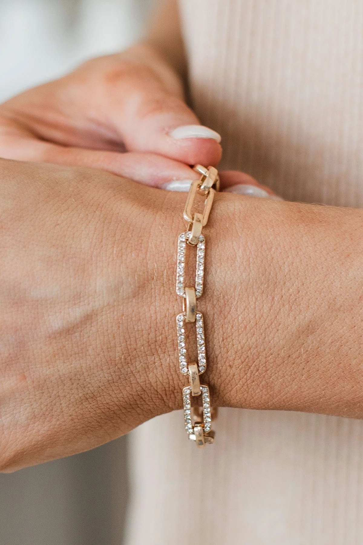 Linked By Fate Chain Bracelet- Gold - Image 2