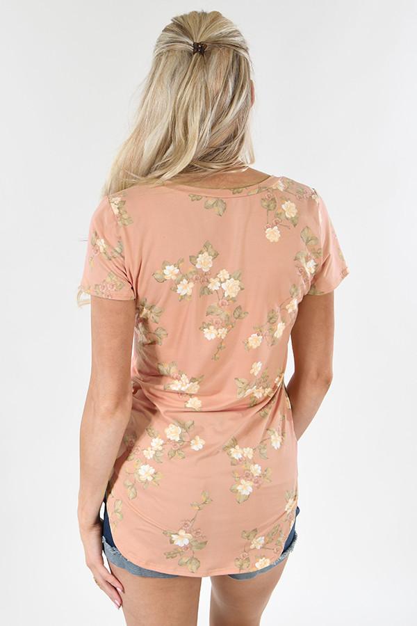 Little Floral Loves Top ~ Apricot - Image 6