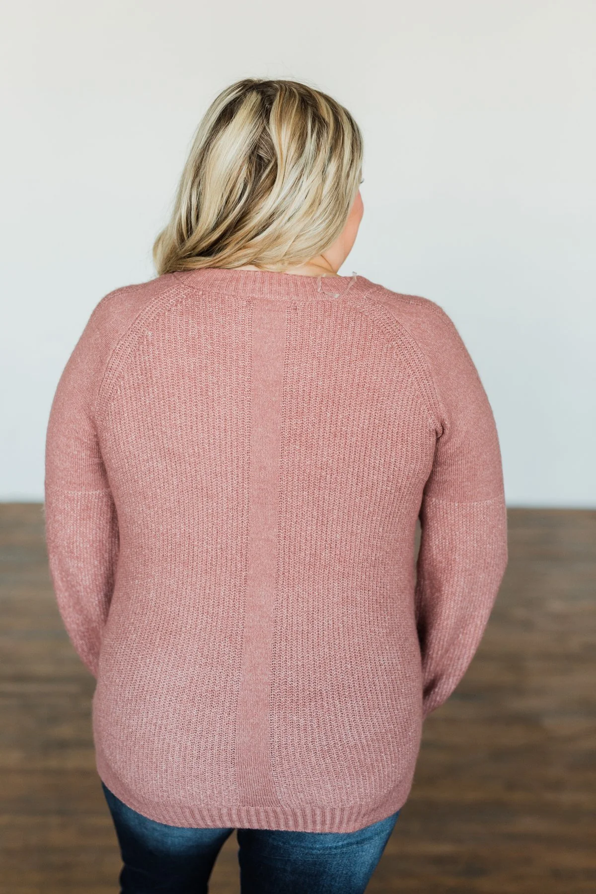 Live A Little Knit Sweater- Mauve - Image 7