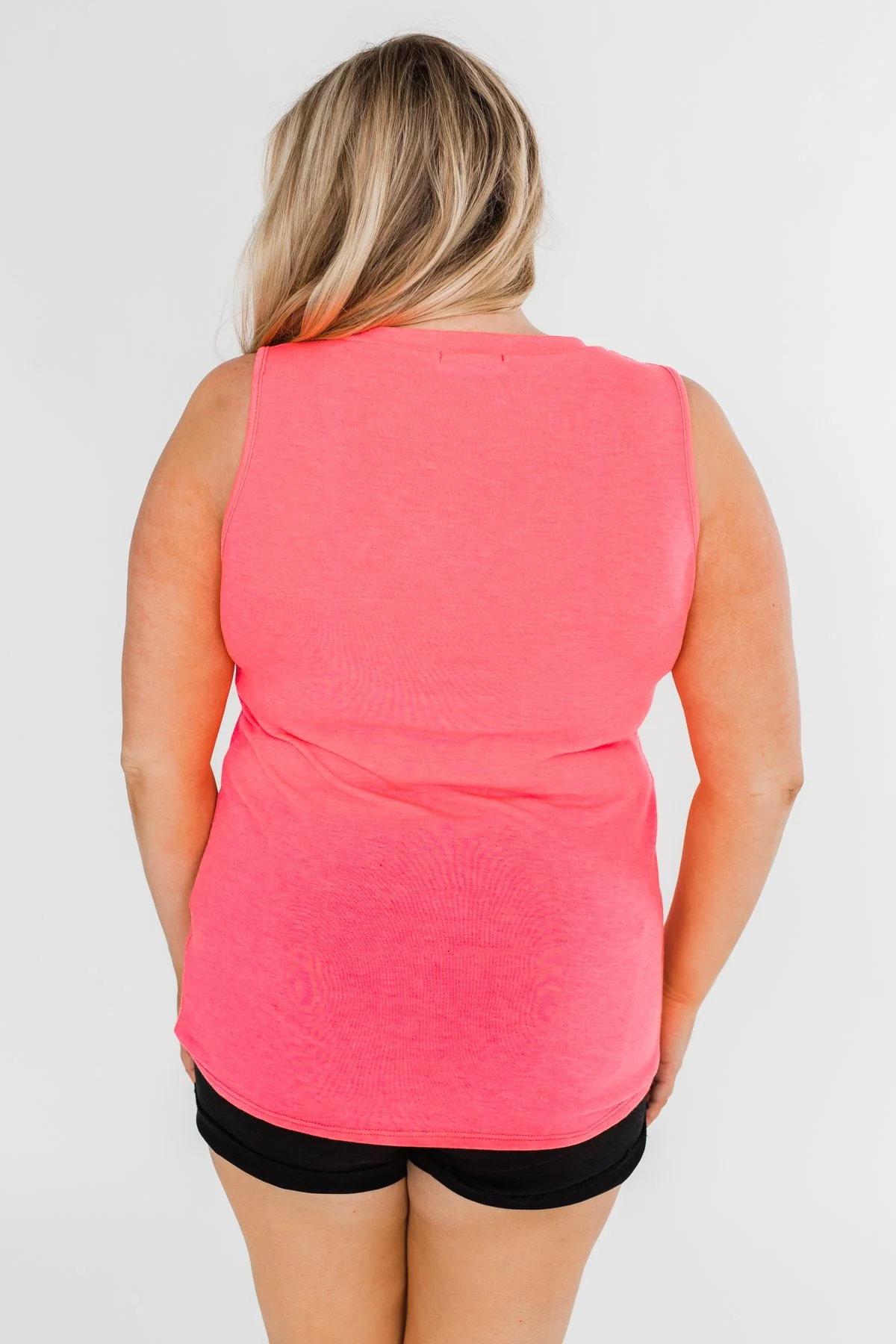Living for Leopard Tie Tank Top- Neon Pink - Image 11