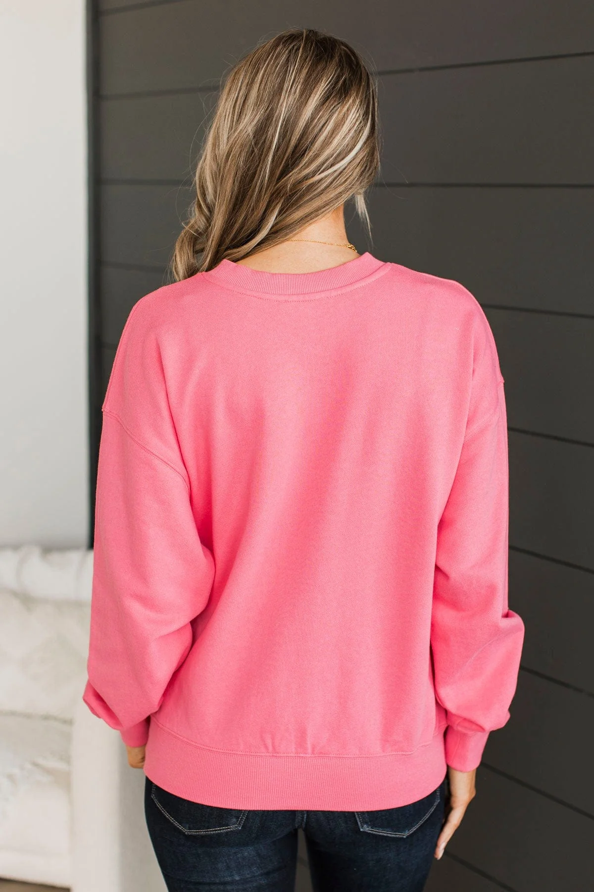 "Local" Crew Neck Pullover- Pink - Image 6