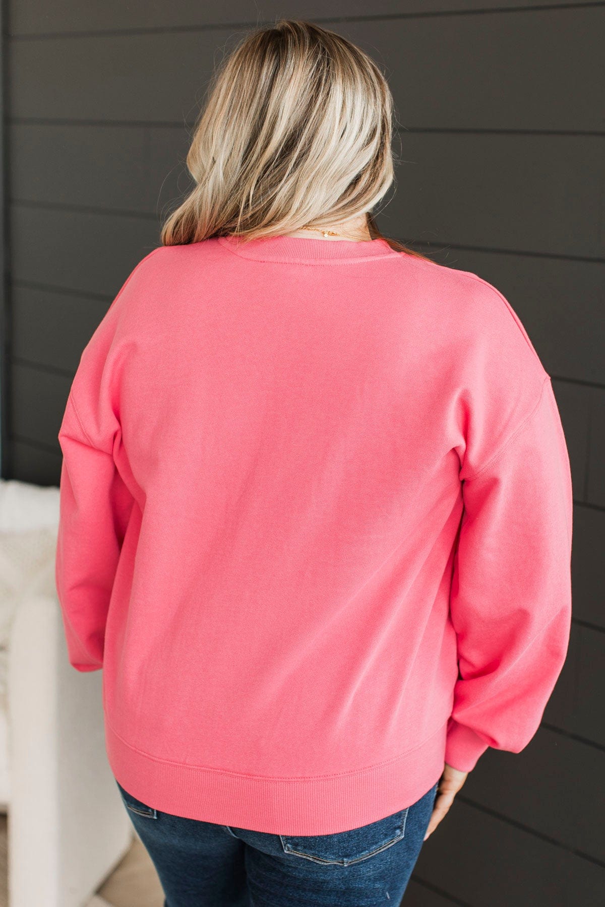 "Local" Crew Neck Pullover- Pink - Image 7