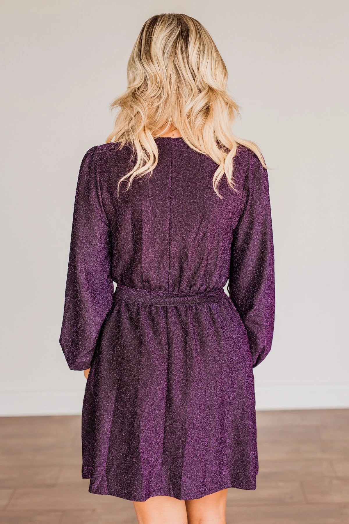 One Last Dance Long Sleeve Dress- Magenta - Image 14