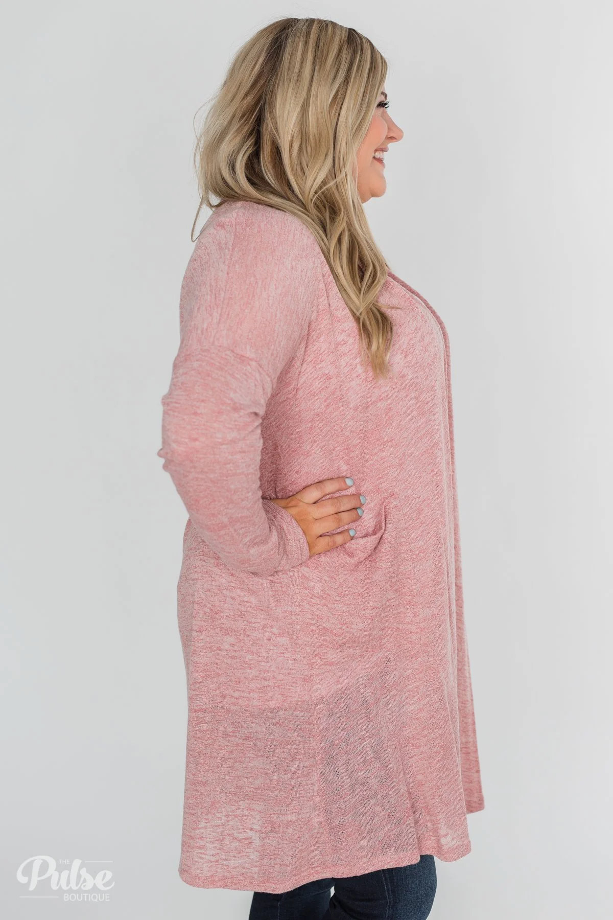 Long Way To Go Cardigan- Dusty Rose - Image 11