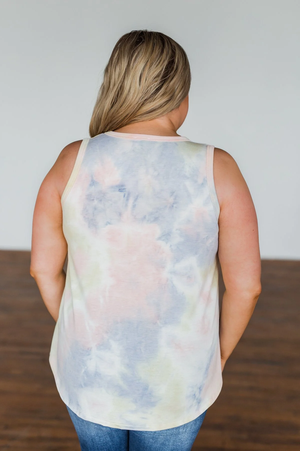 Look of Love Tie Dye Tank Top- Purple, Pink, Yellow - Image 10