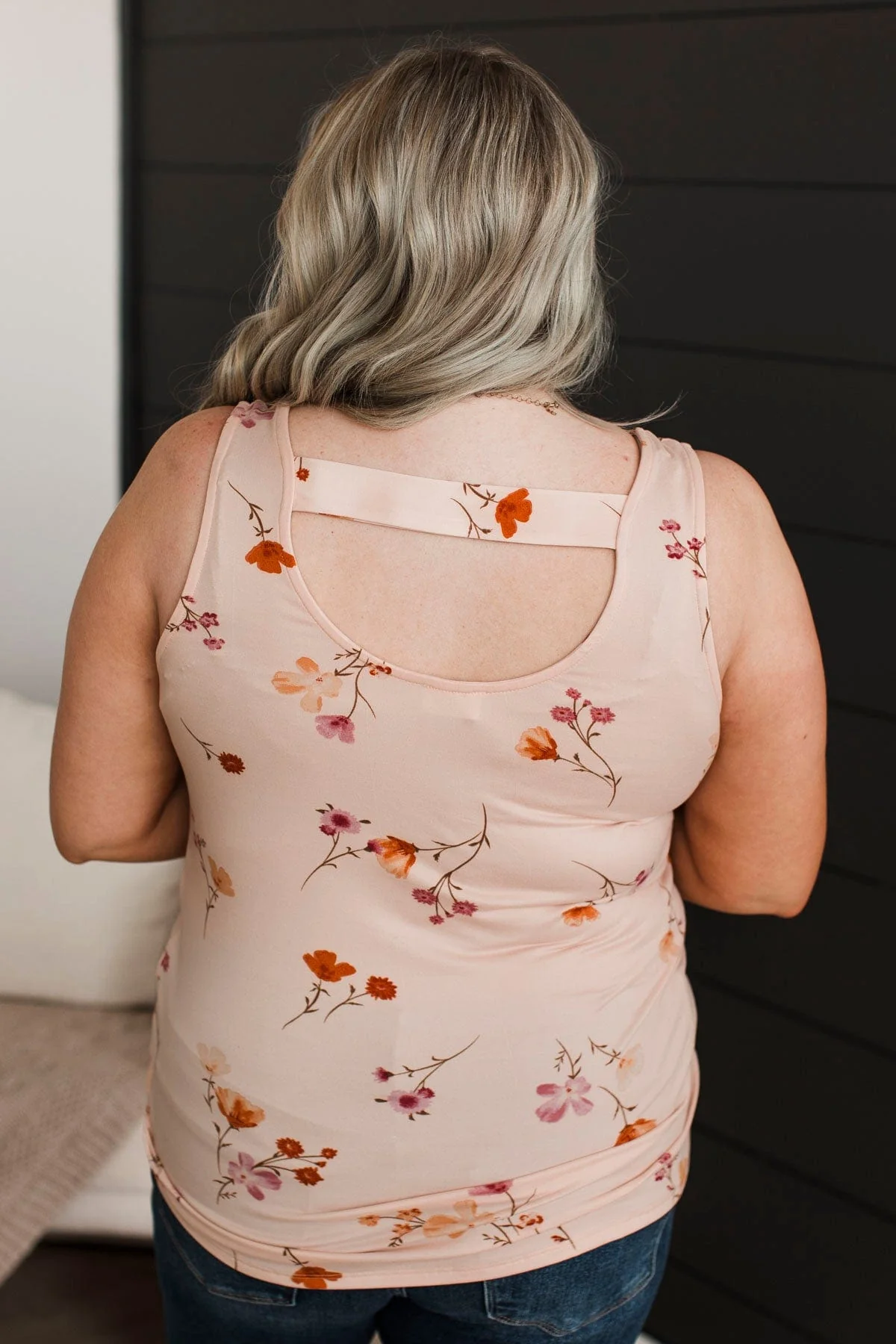 Look So Lovely Floral Tank Top- Blush - Image 6