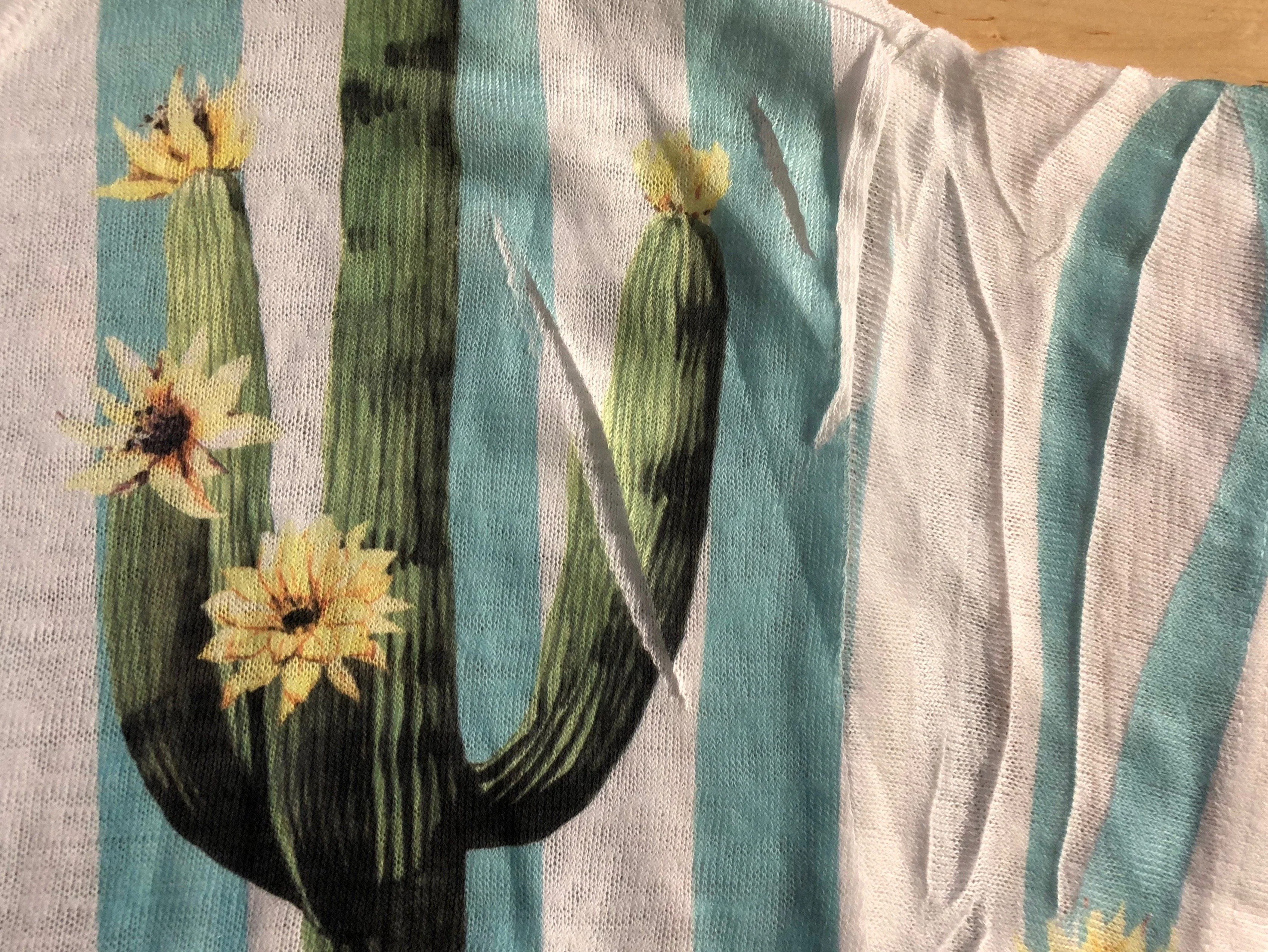 Looking Sharp Cactus Top- Aqua - Image 11