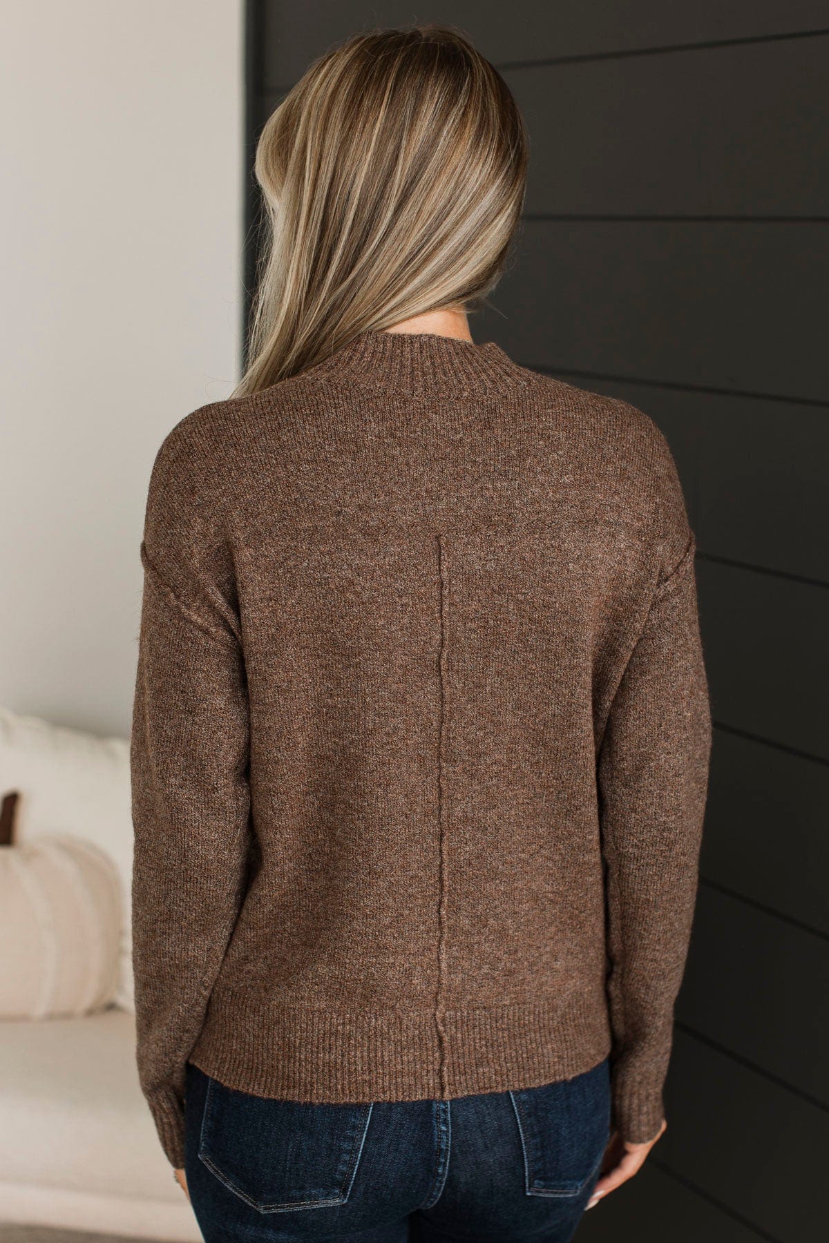 Looks Like Perfection Knit Sweater- Chocolate - Image 8