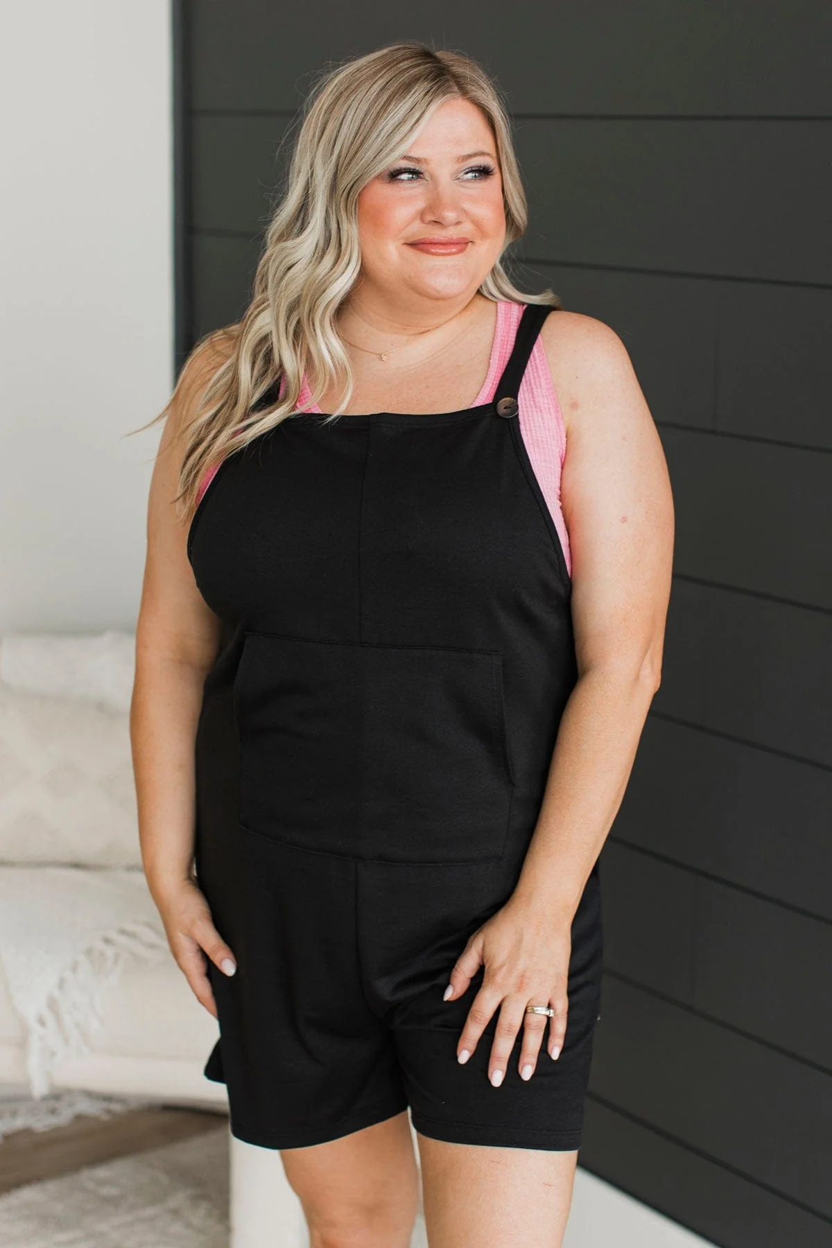 Lost In My Dreams Romper- Black - Image 3