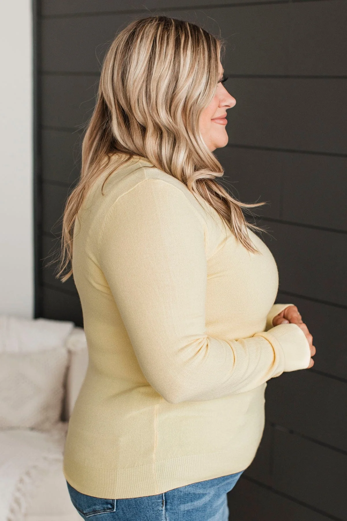 Lost In Your Love Knit Sweater- Yellow - Image 5