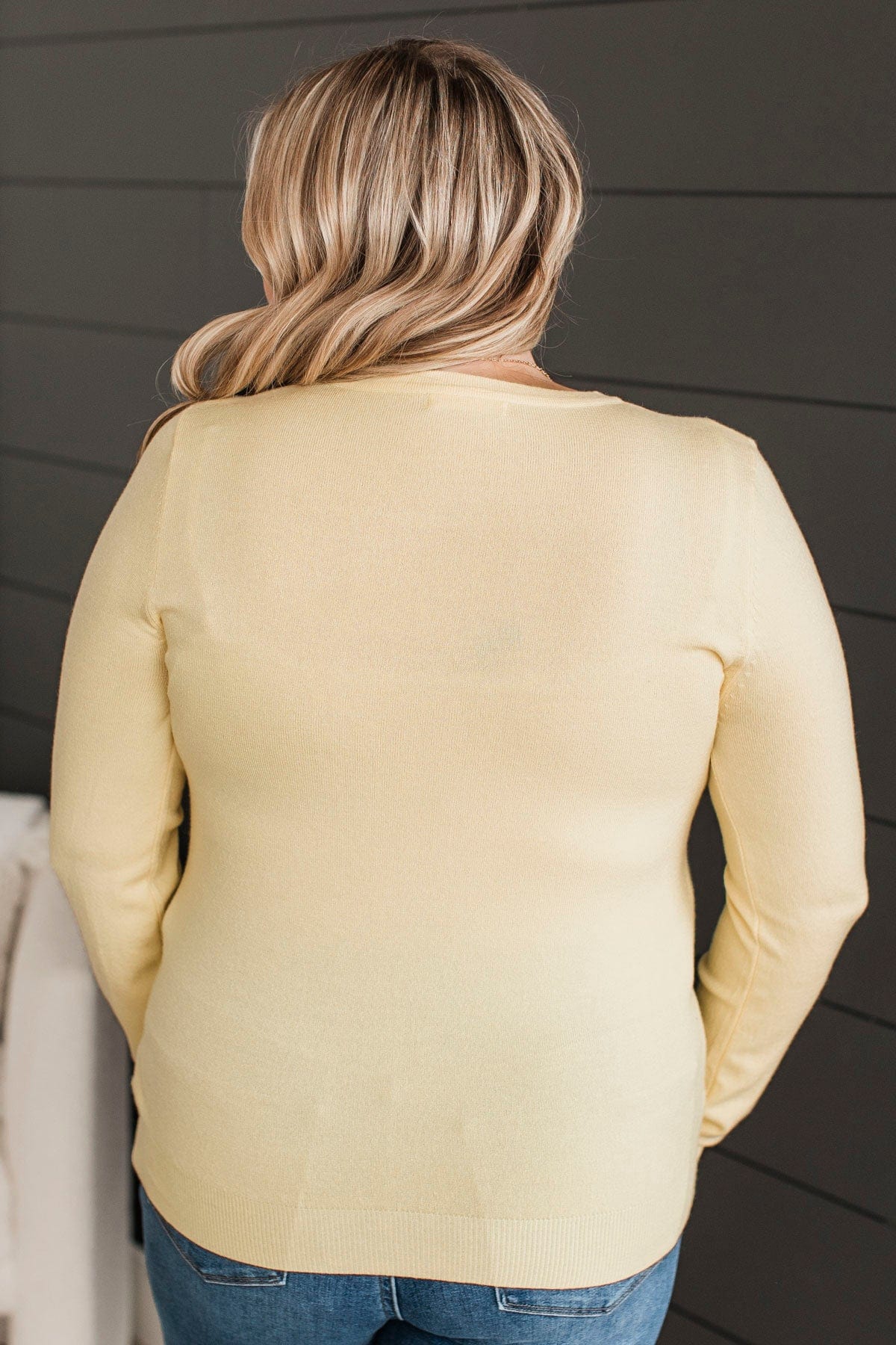Lost In Your Love Knit Sweater- Yellow - Image 7