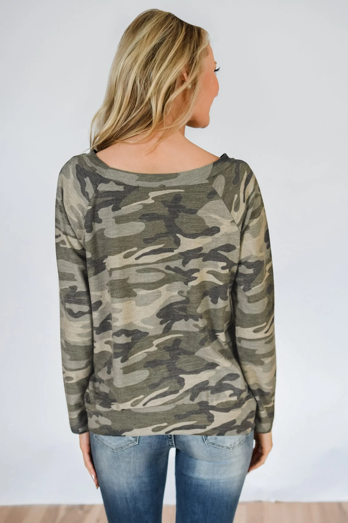 Lounging In Camo Long Sleeve Top - Image 10