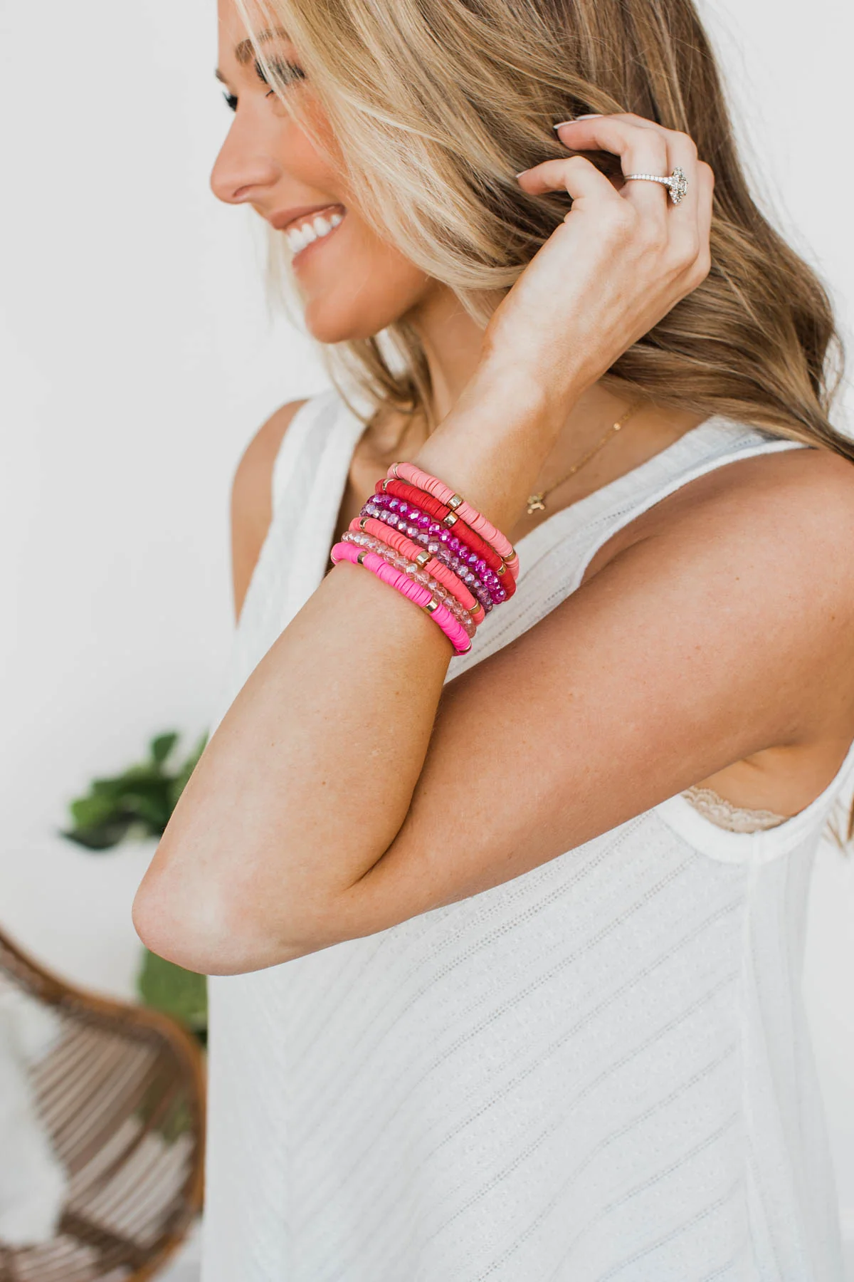 Love Being Girly Bracelet Set- Pink - Image 3