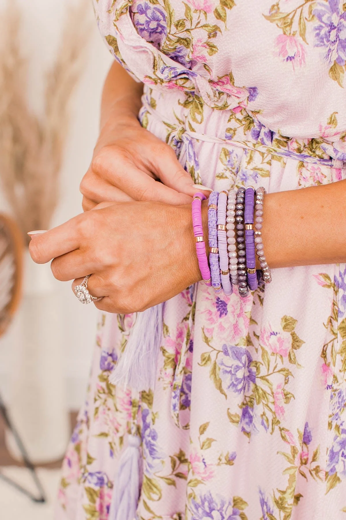 Love Being Girly Bracelet Set- Purple - Image 2
