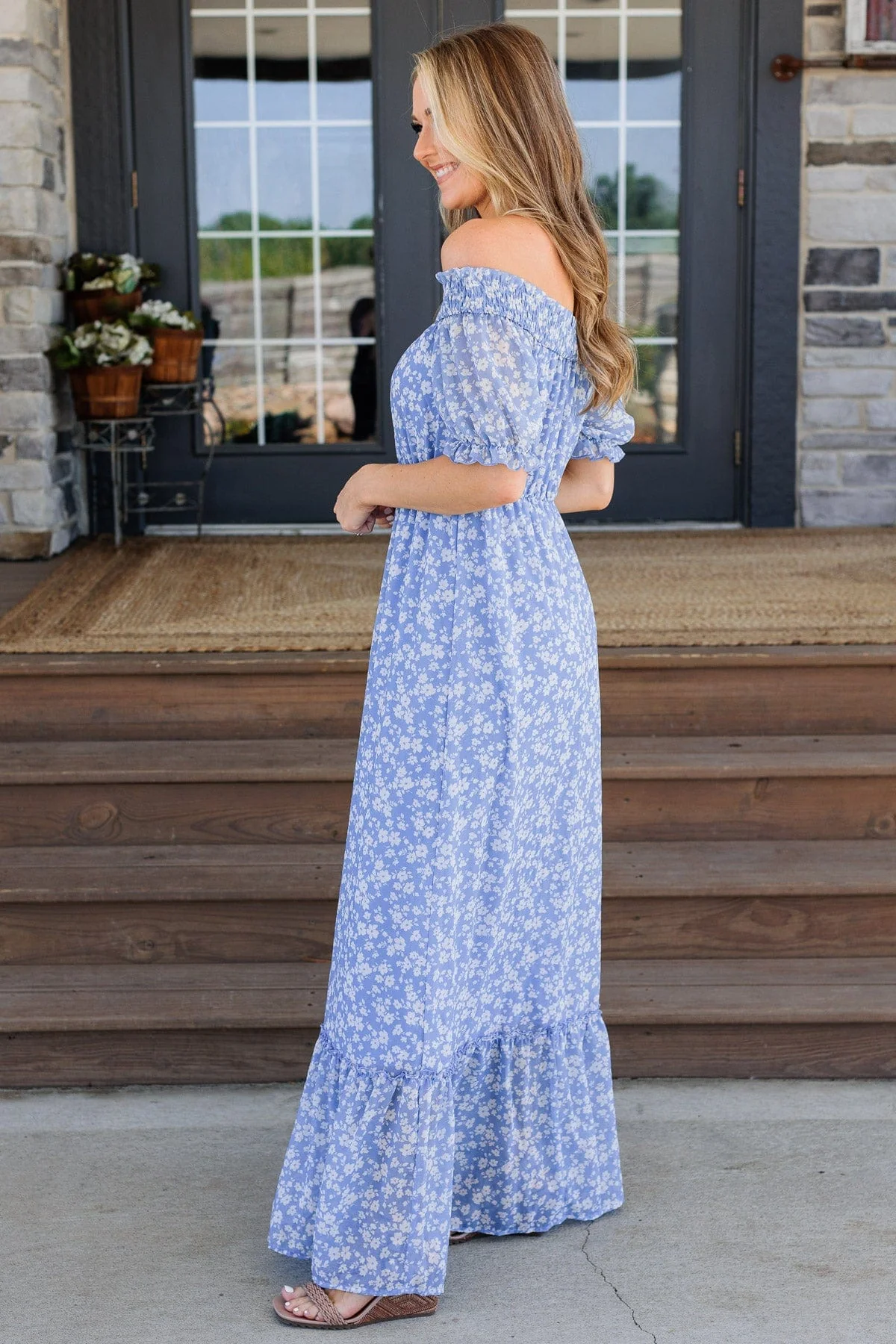 Love Is In The Air Maxi Dress- Blue - Image 9