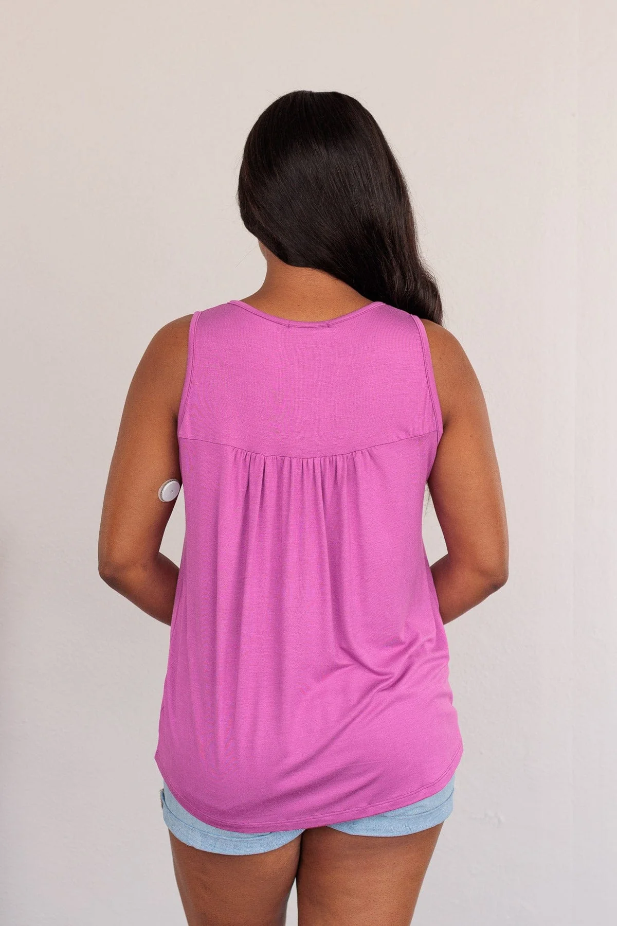 Love Is On My Side V-Neck Tank- Orchid - Image 12