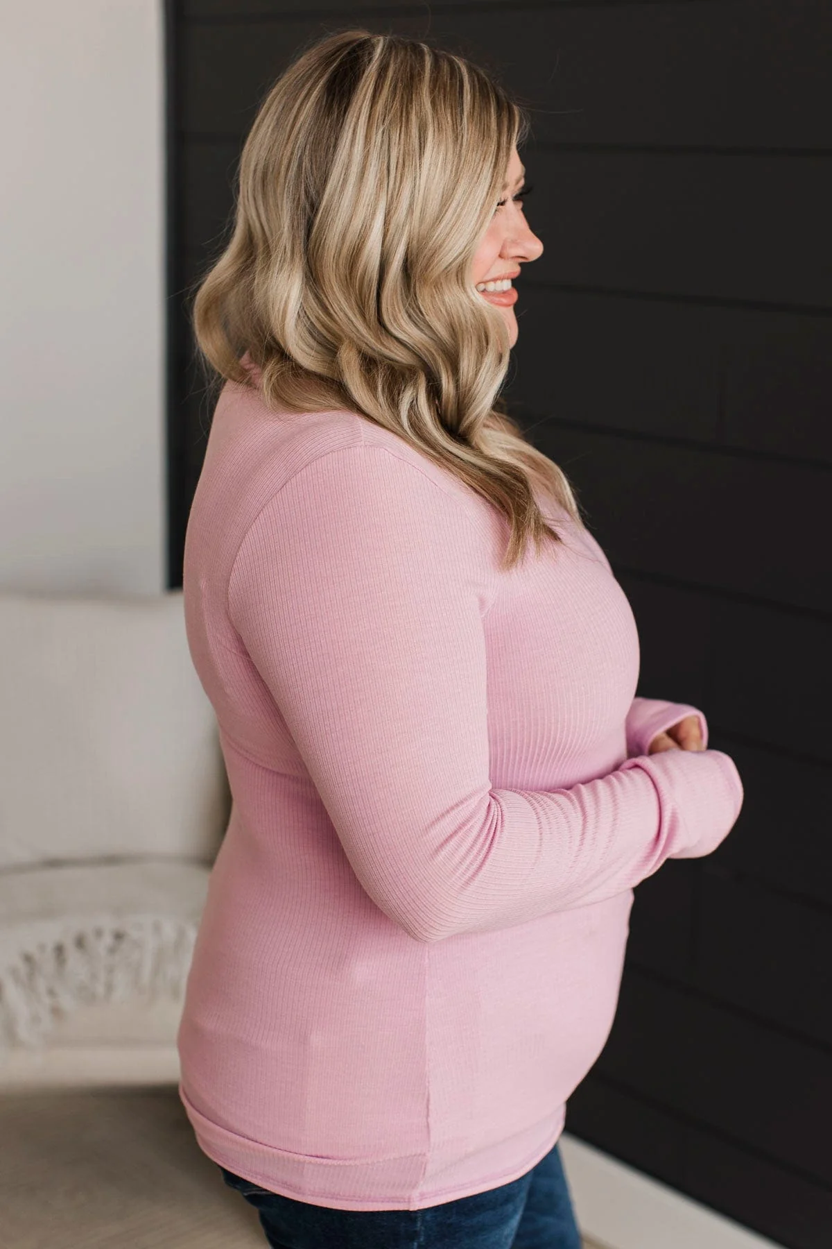 Love You Forever Knit Top- Flamingo - Image 4