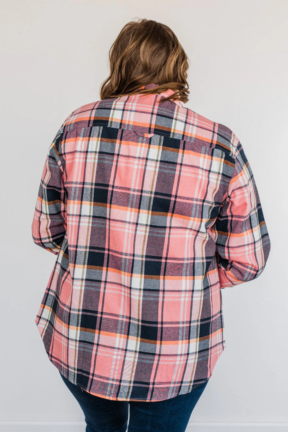 Lovely Seeing You Button Down Flannel- Pink - Image 13