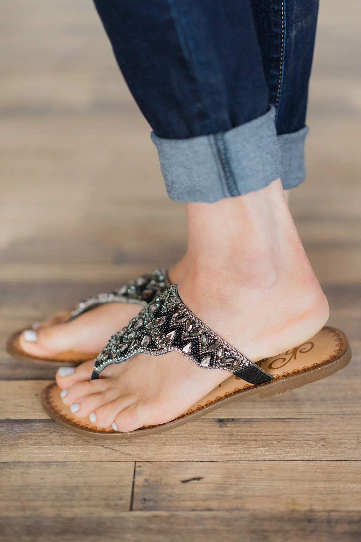 Loving U Naughty Monkey Sandals - Black - Image 3