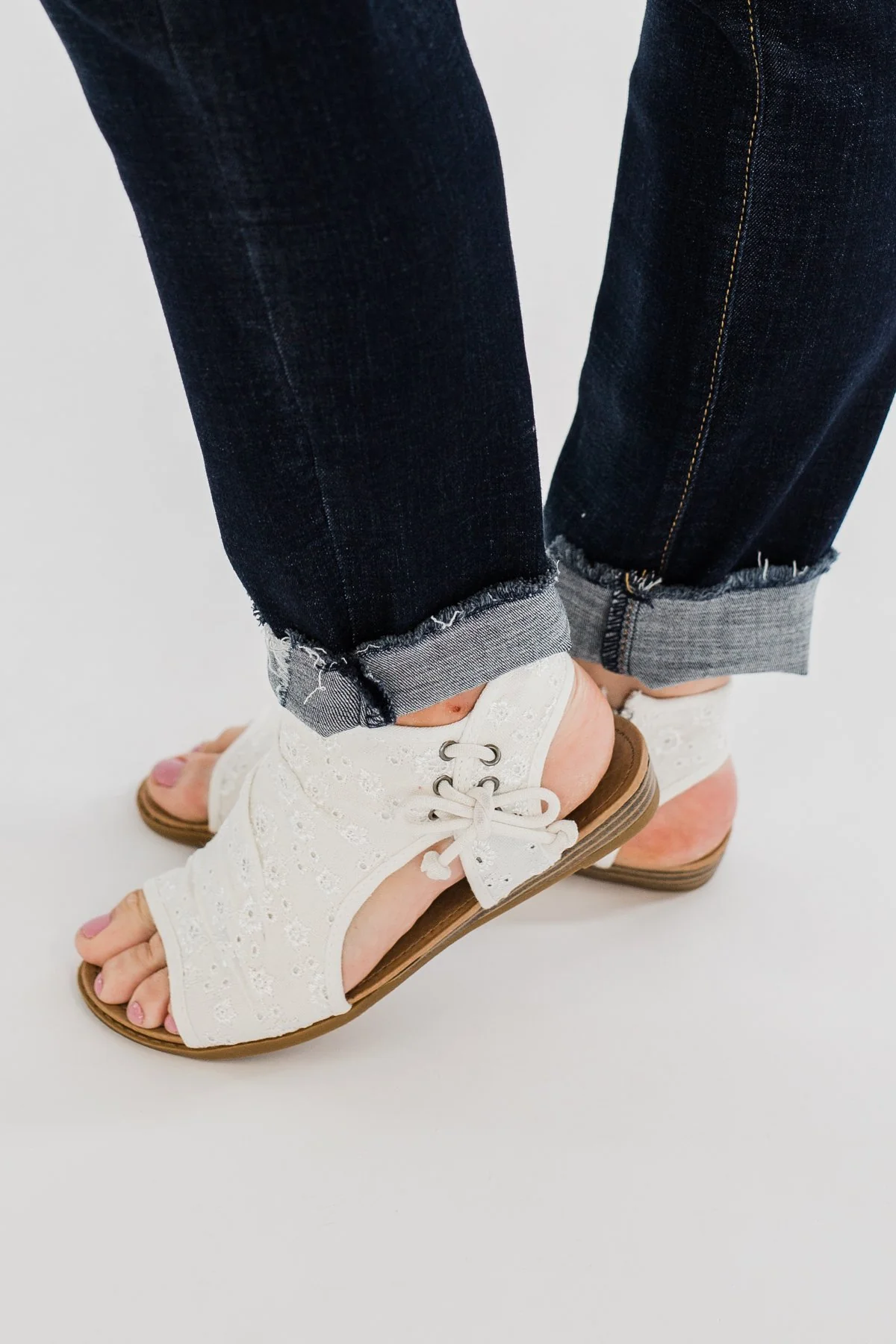 Luxe & Mix Lola Sandals- White - Image 5