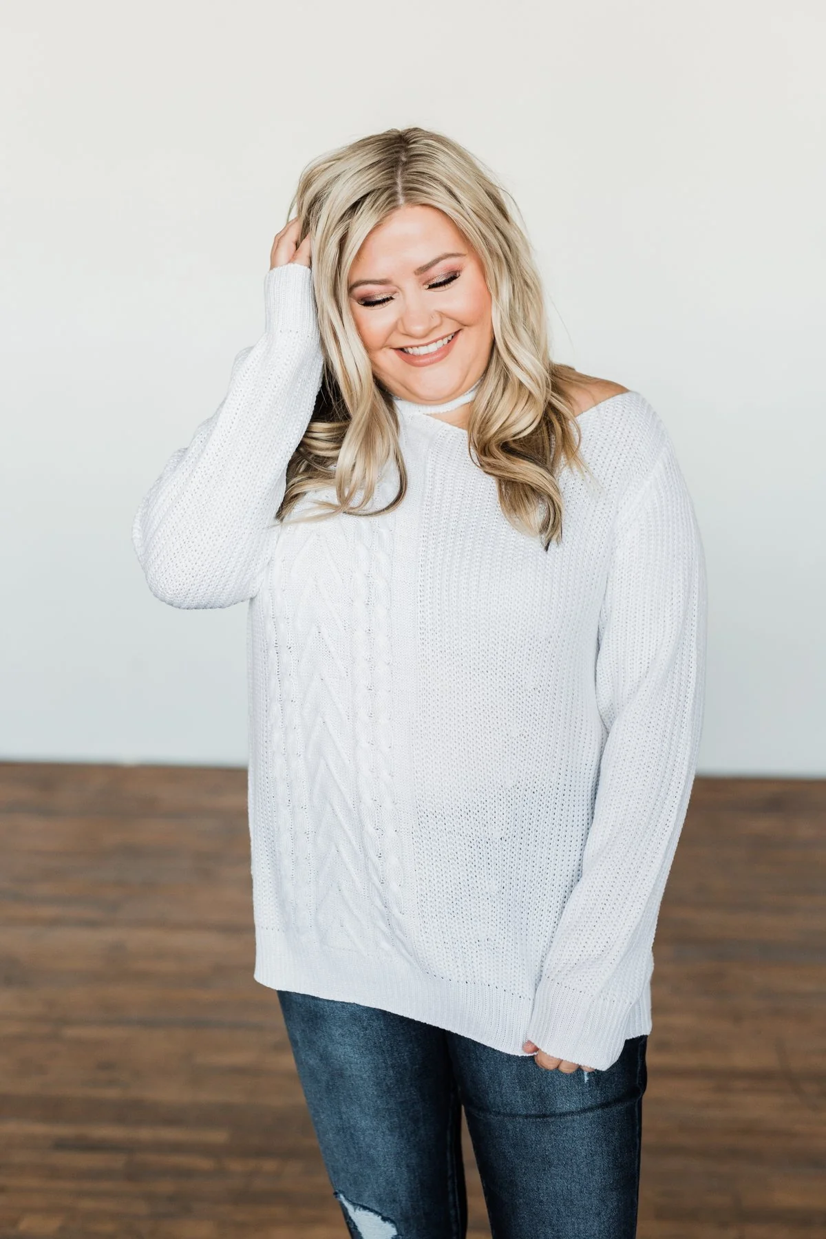 Made For Each Other Knit Sweater- Off White - Image 2