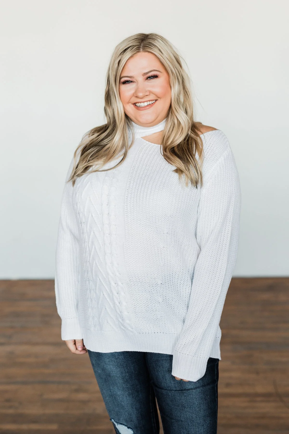 Made For Each Other Knit Sweater- Off White - Image 7