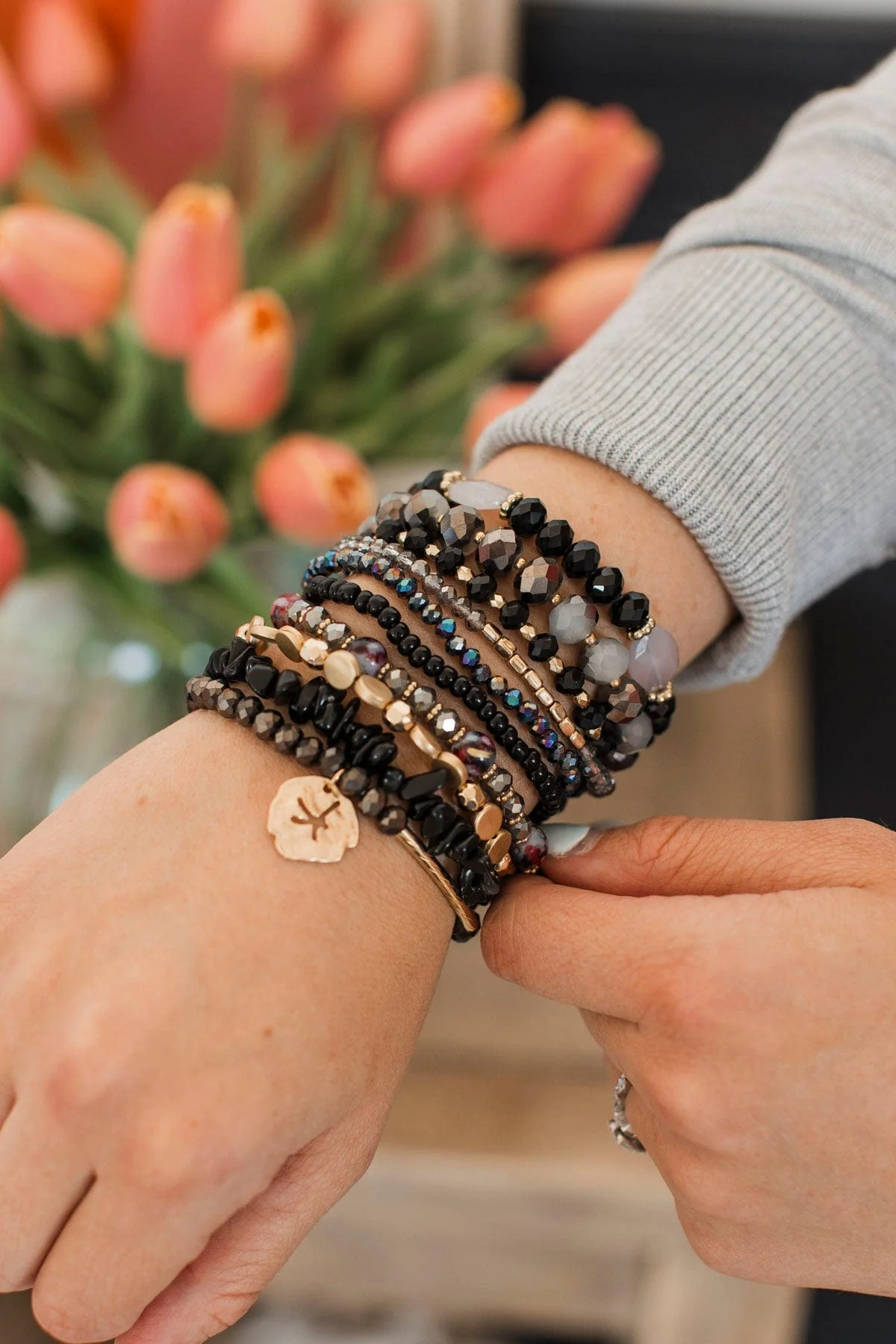 Made To Dazzle Bracelet Set- Black