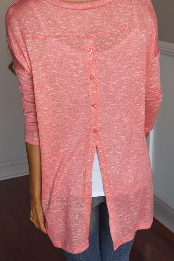 Make a Statement Top ~ Coral - Image 6
