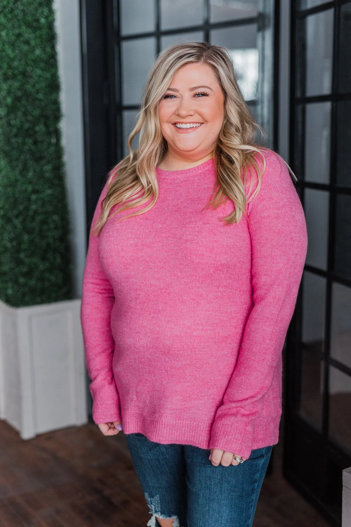 Make A Wish Knit Sweater- Bubblegum Pink - Image 2