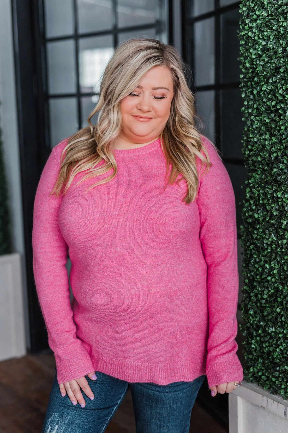 Make A Wish Knit Sweater- Bubblegum Pink - Image 5