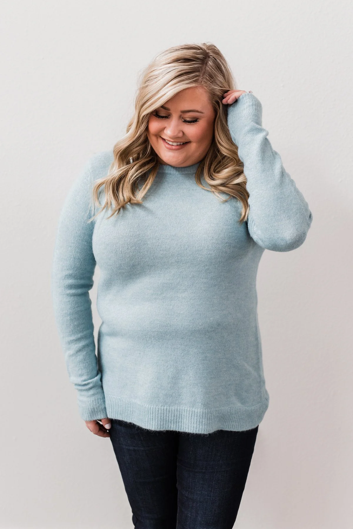 Make A Wish Knit Sweater- Sky Blue - Image 7