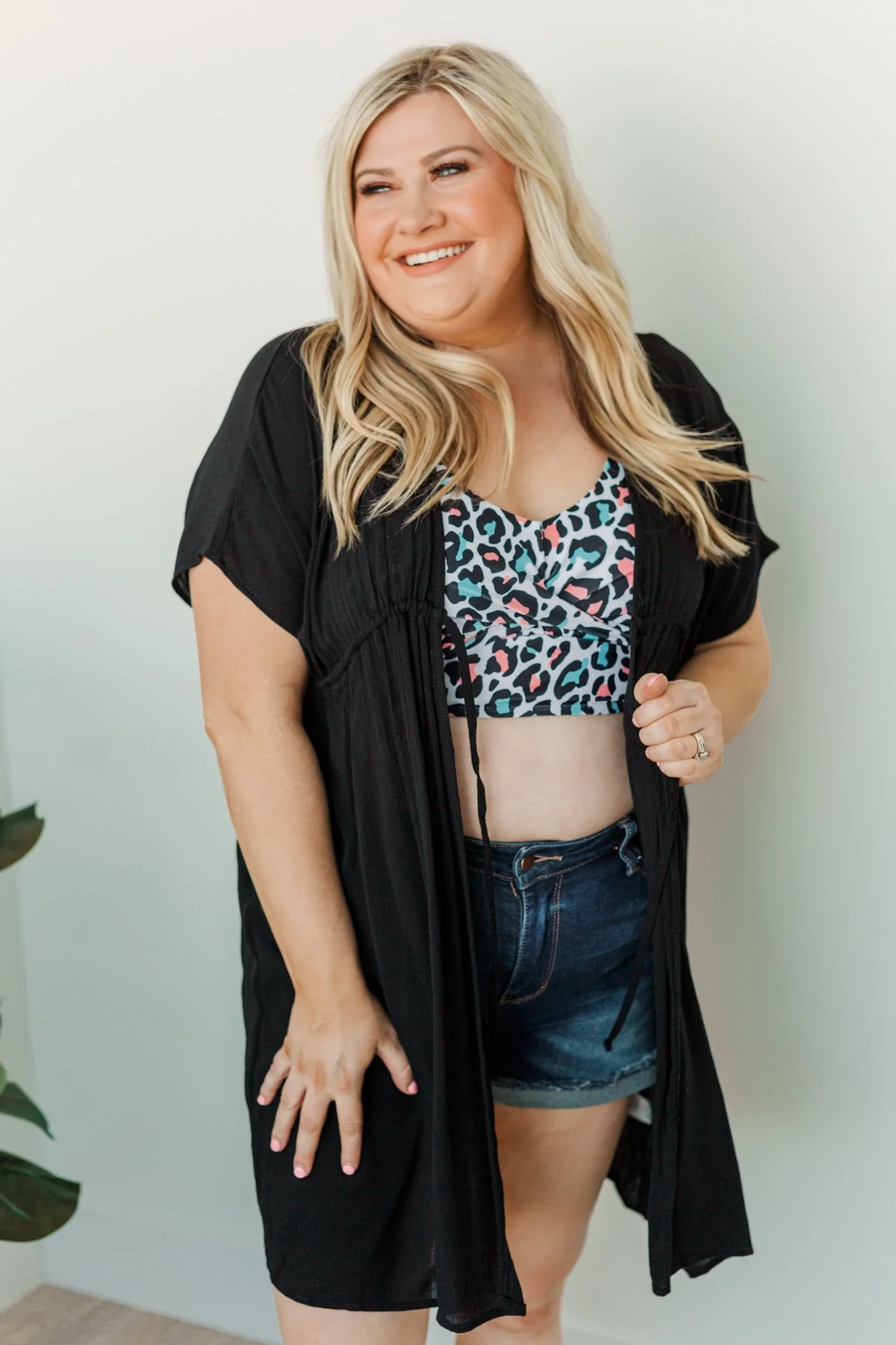 Make Every Moment Count Tie Cover Up- Black - Image 4