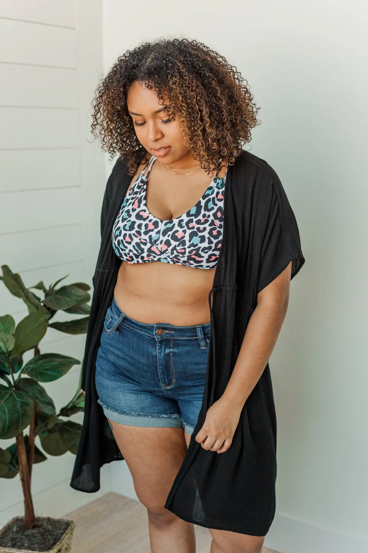 Make Every Moment Count Tie Cover Up- Black - Image 5