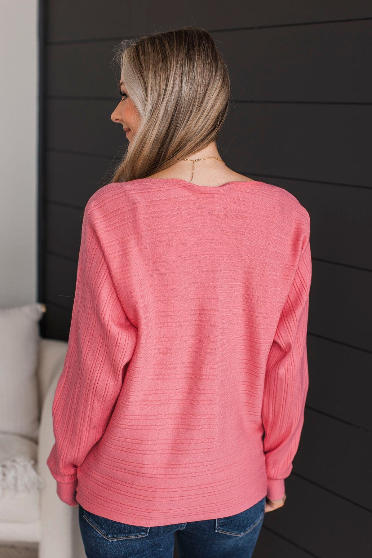 Make It Matter Knit Sweater- French Pink - Image 6
