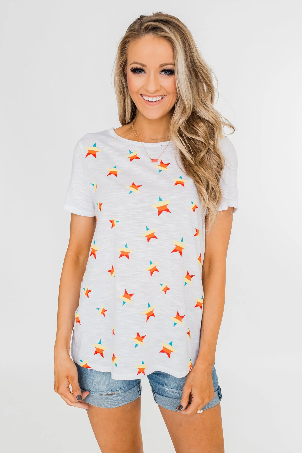 Make Life Grand Star Top- White - Image 2