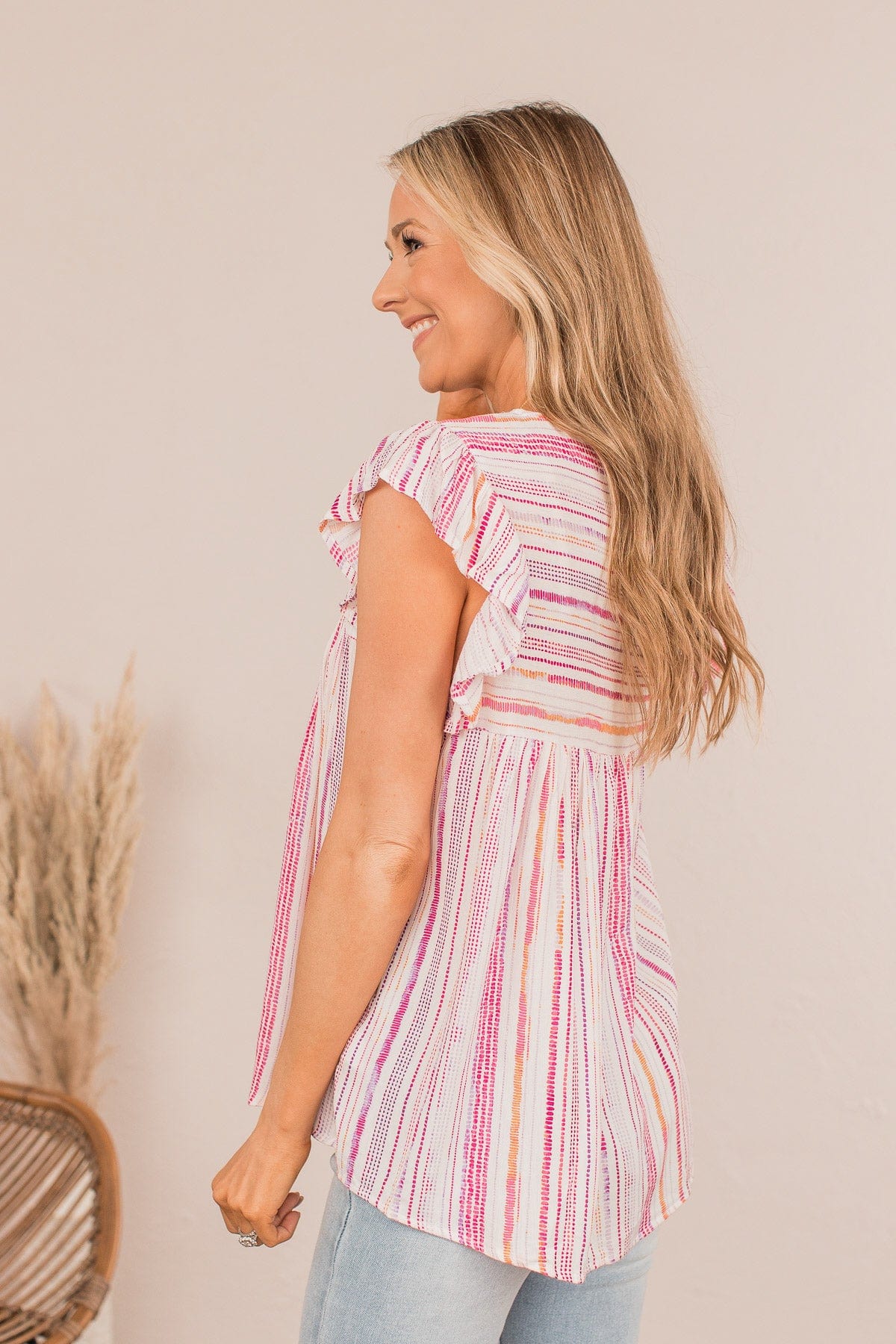 Make Way For The New Embroidered Blouse- Pink - Image 7