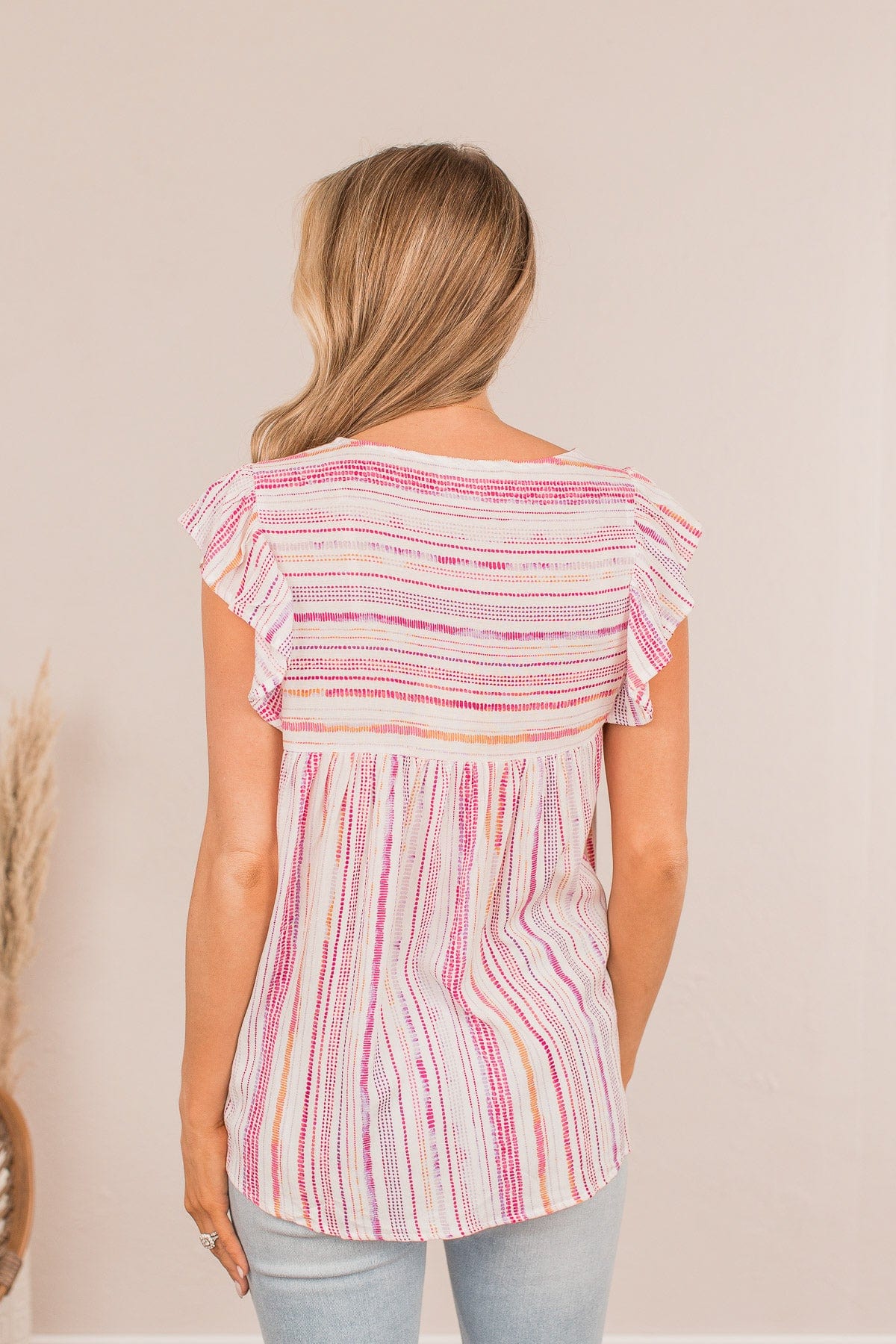 Make Way For The New Embroidered Blouse- Pink - Image 9