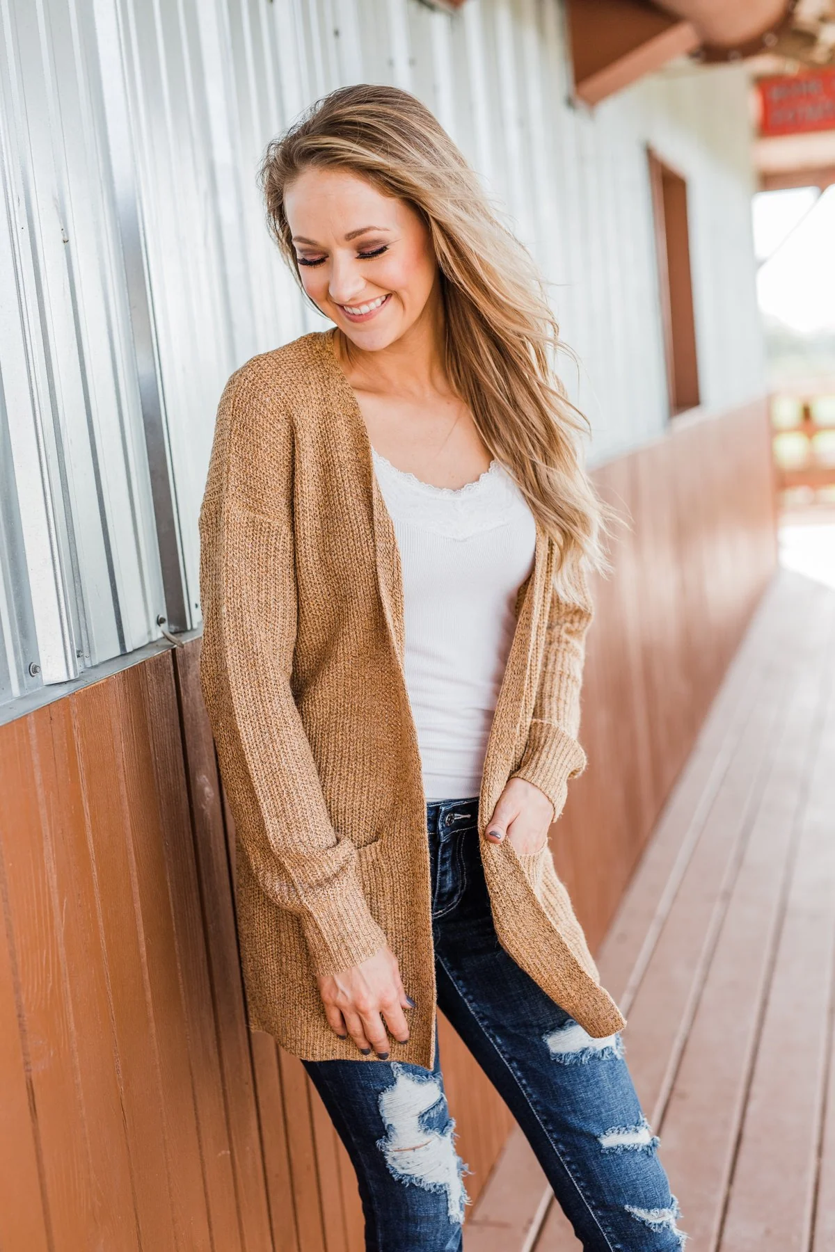 Making Memories Knit Cardigan- Camel - Image 9