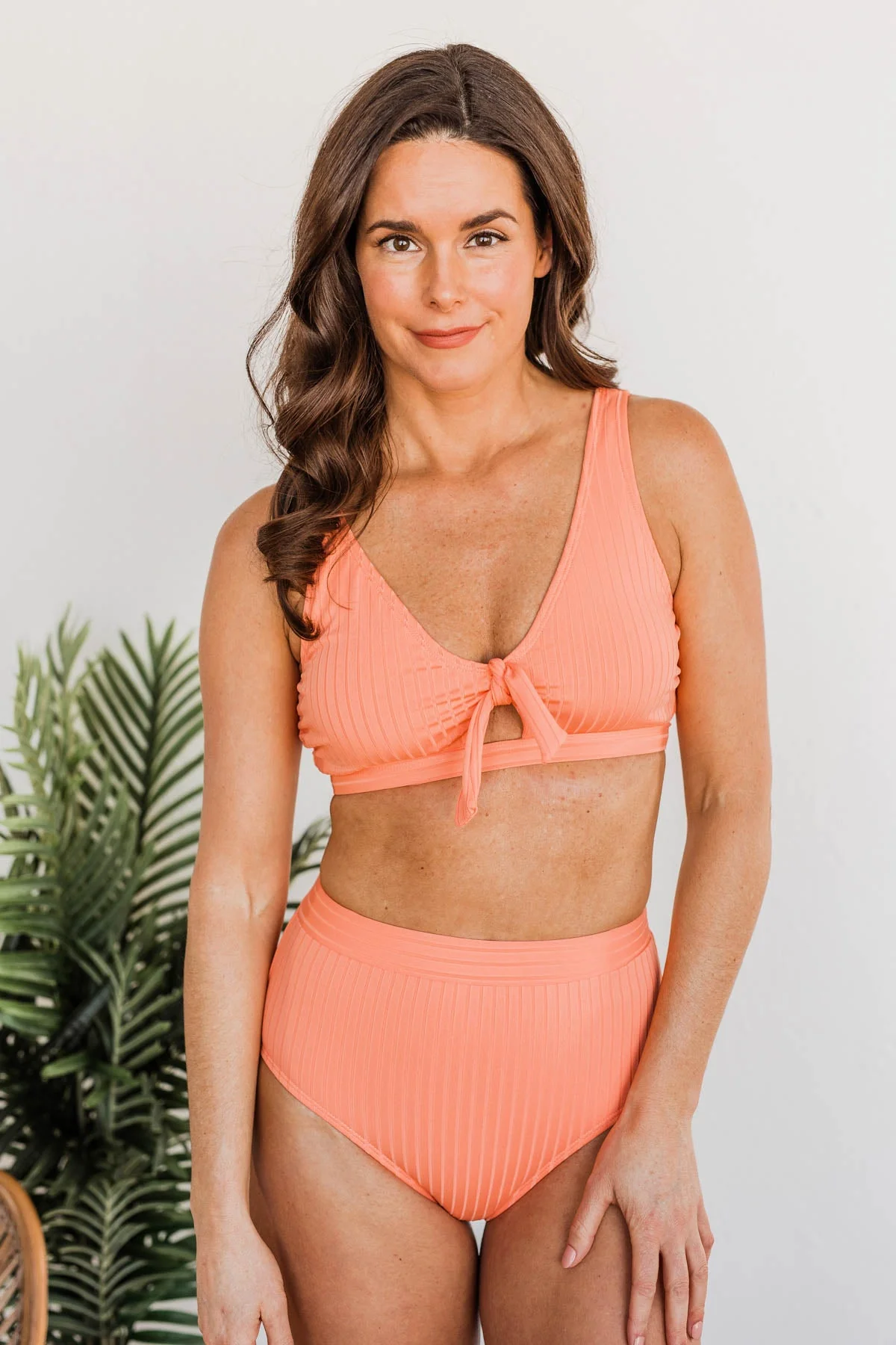 Making Waves High-Rise Swim Bottoms- Sherbert - Image 6