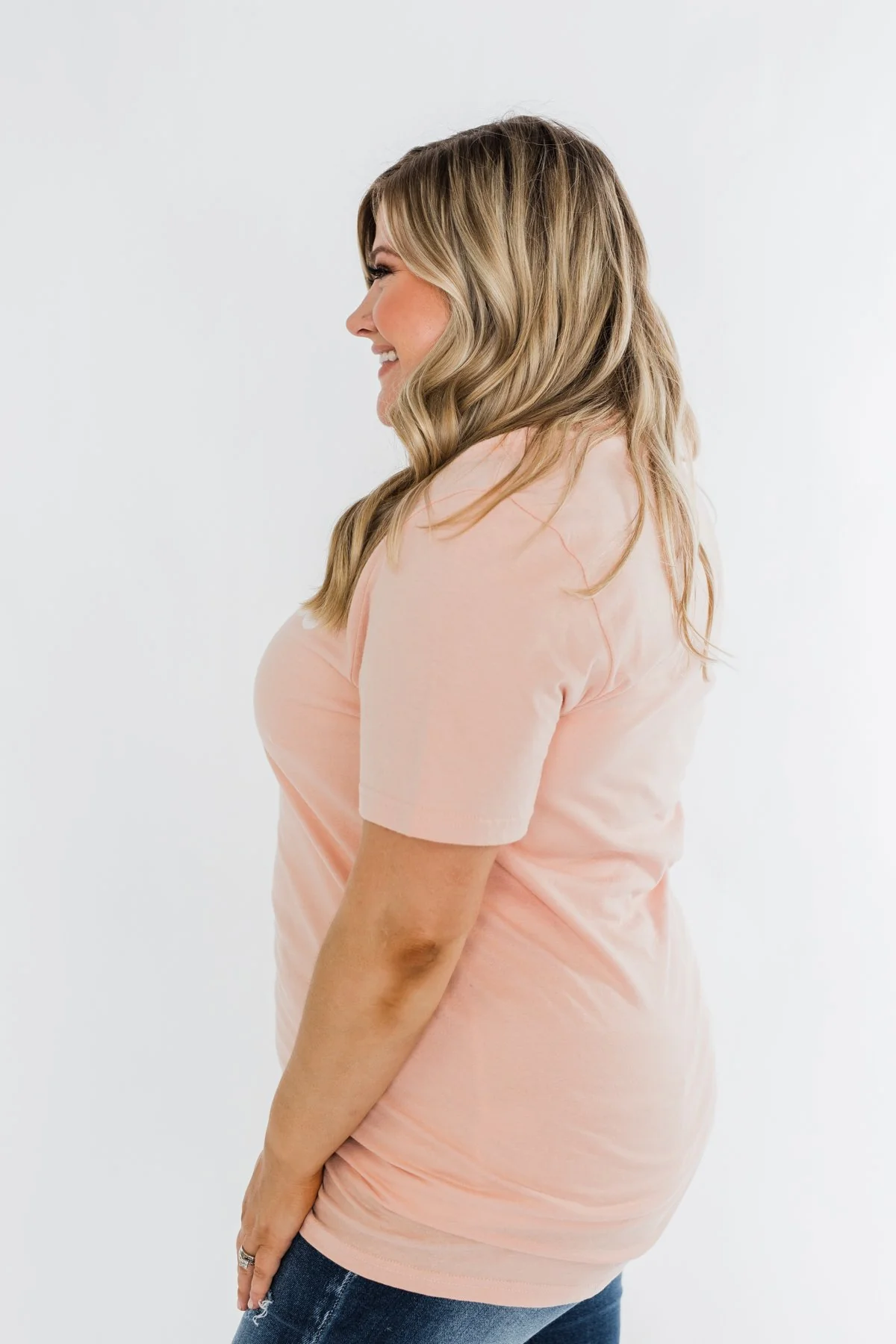 "Mama" Tee- Light Peach - Image 12