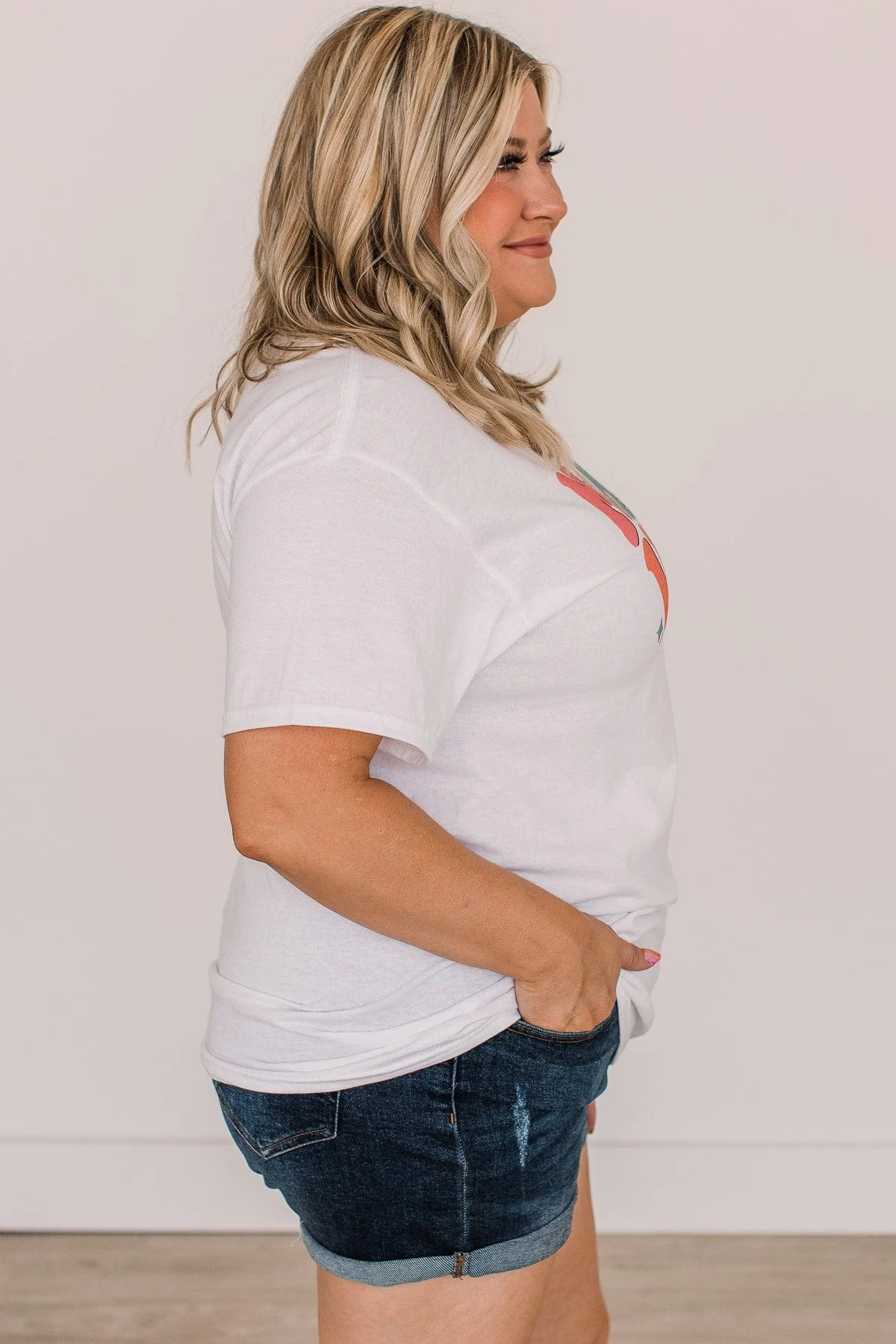 "Mama Vibes" Graphic Tee- White - Image 5