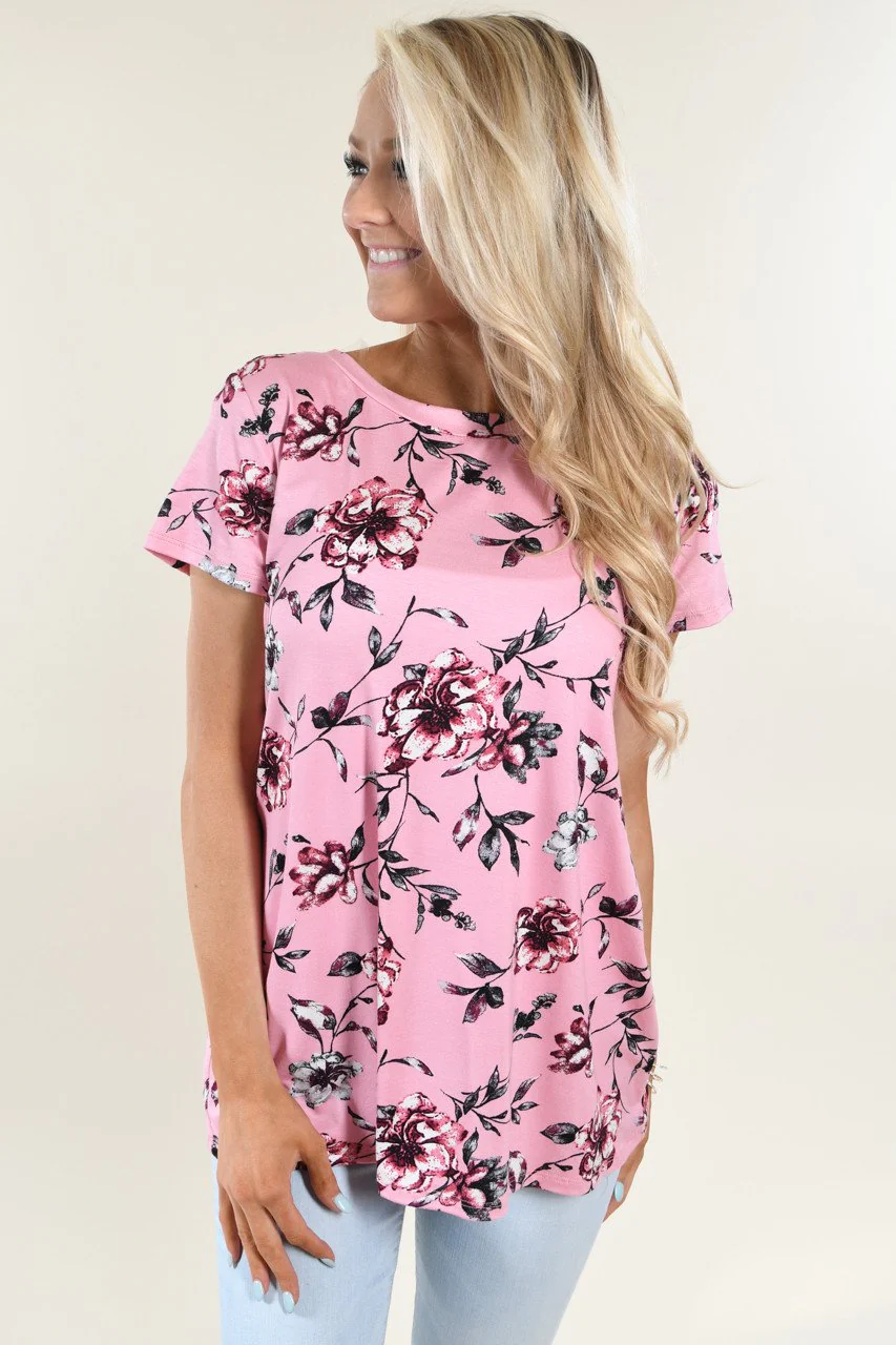 Masterpiece Pink Floral Top - Image 5