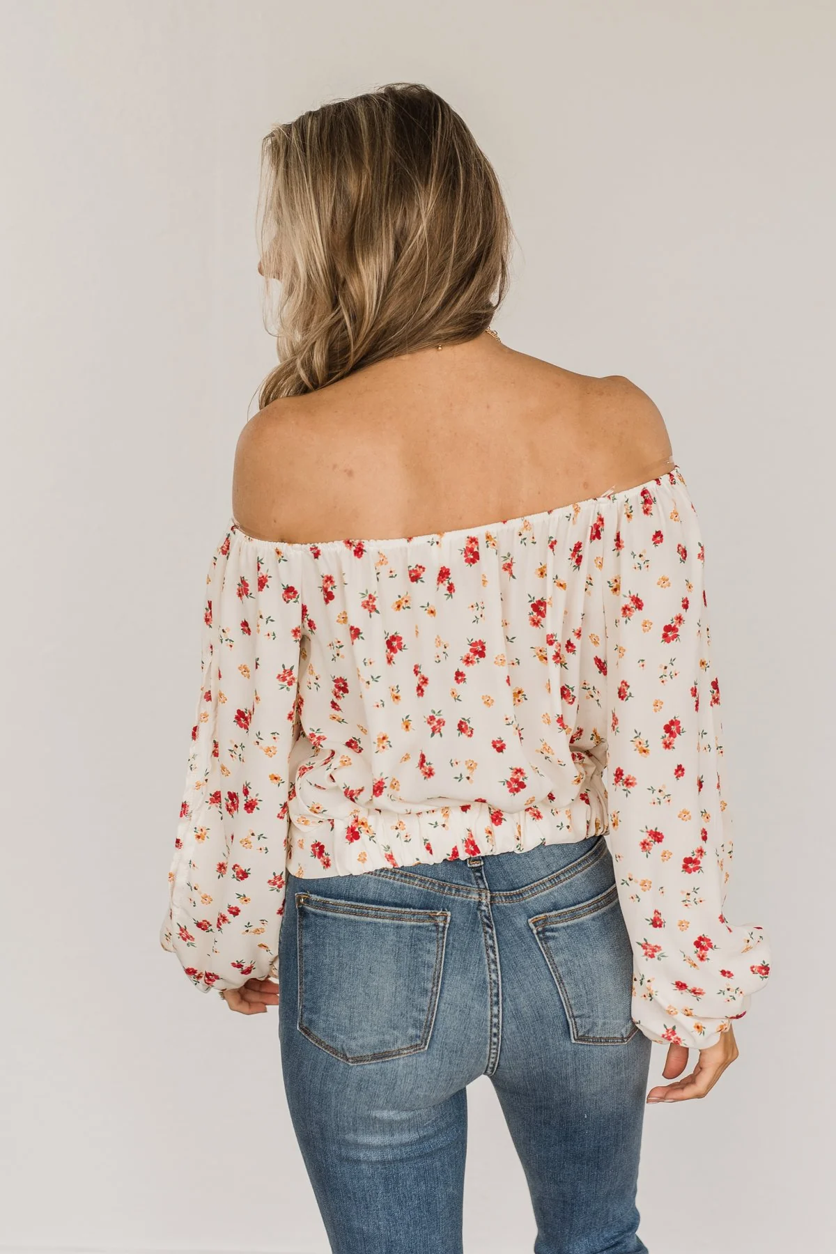 Match Made In Heaven Off The Shoulder Blouse- Cream - Image 11