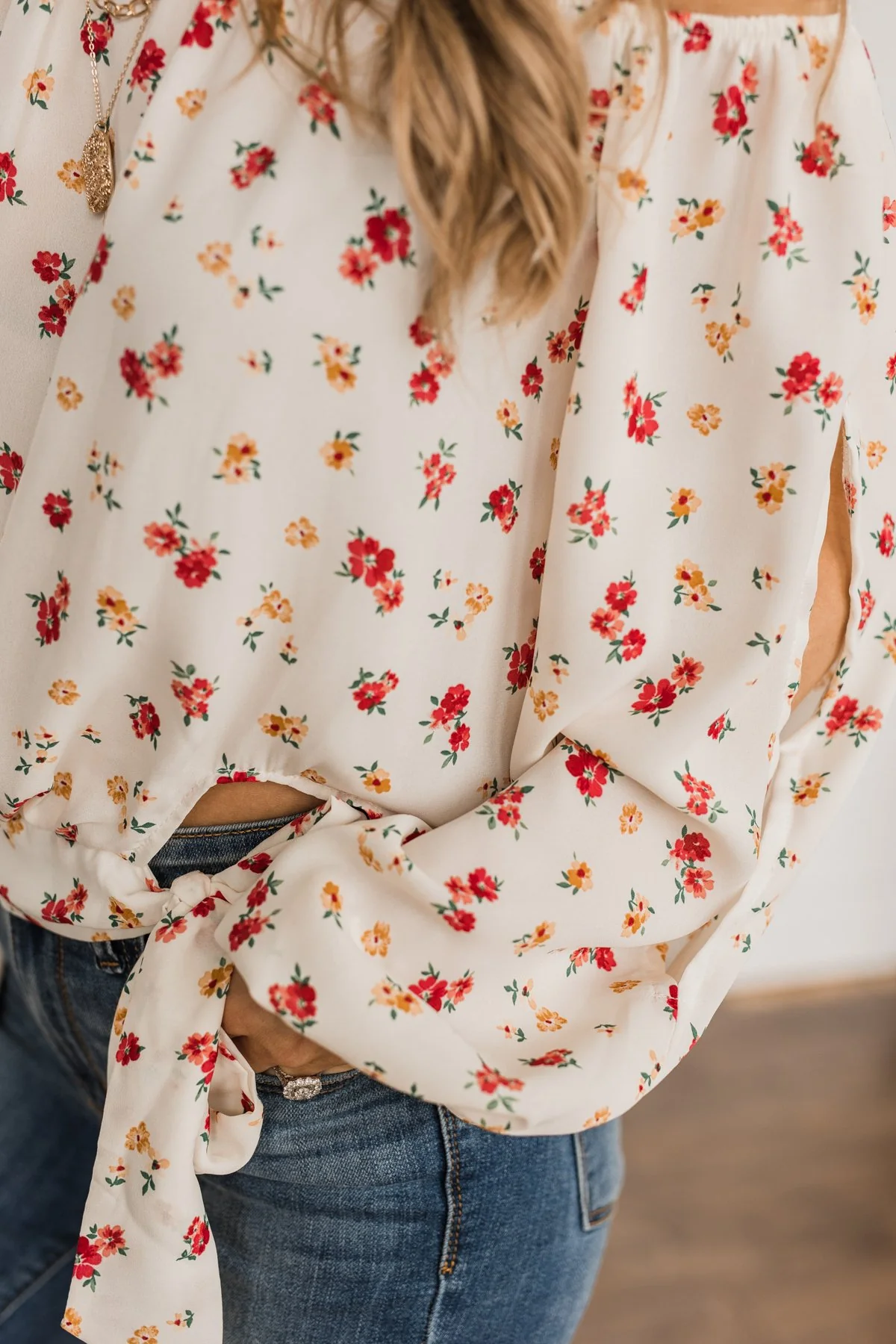 Match Made In Heaven Off The Shoulder Blouse- Cream - Image 6
