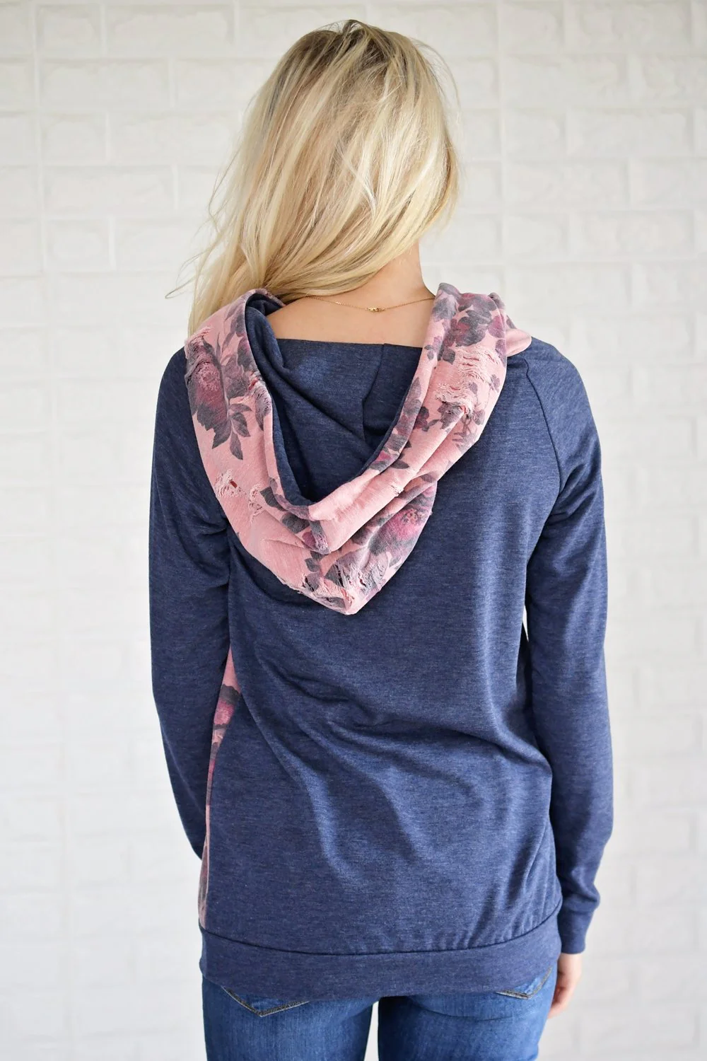 Matters of Floral Distressed Hoodie - Image 6