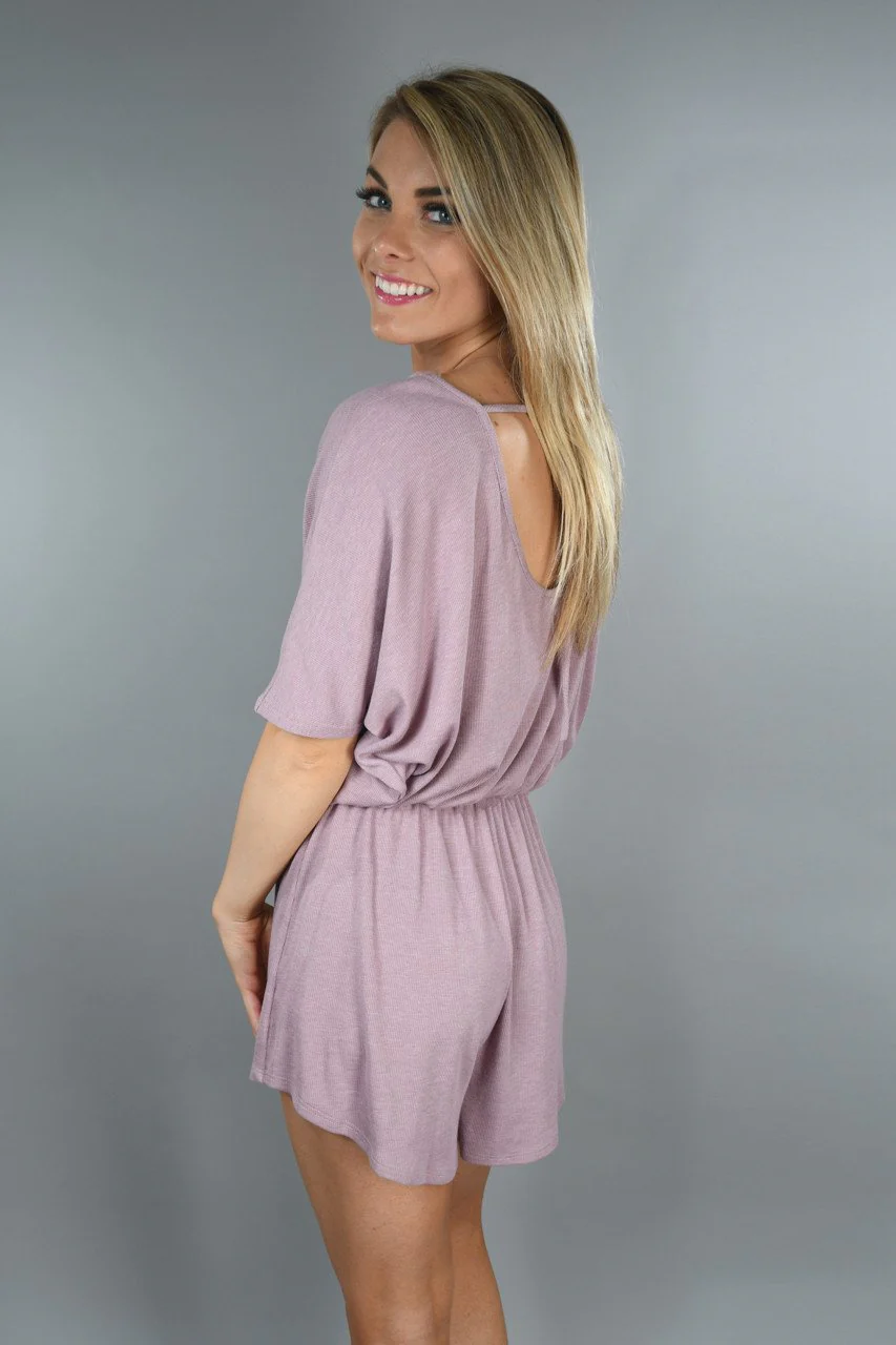 Mauve On The Go Romper - Image 5