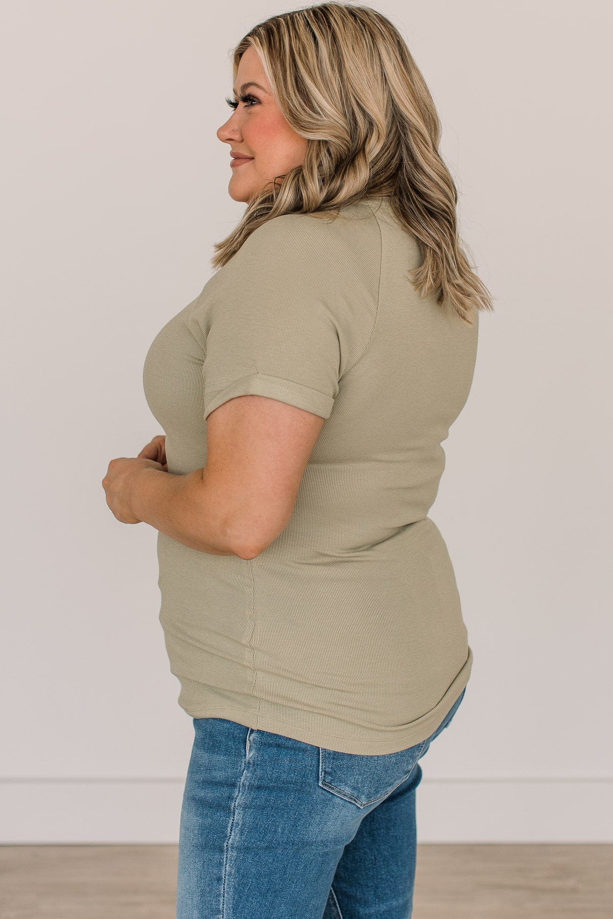 Meant To Be Adored Knit Top- Sage - Image 6