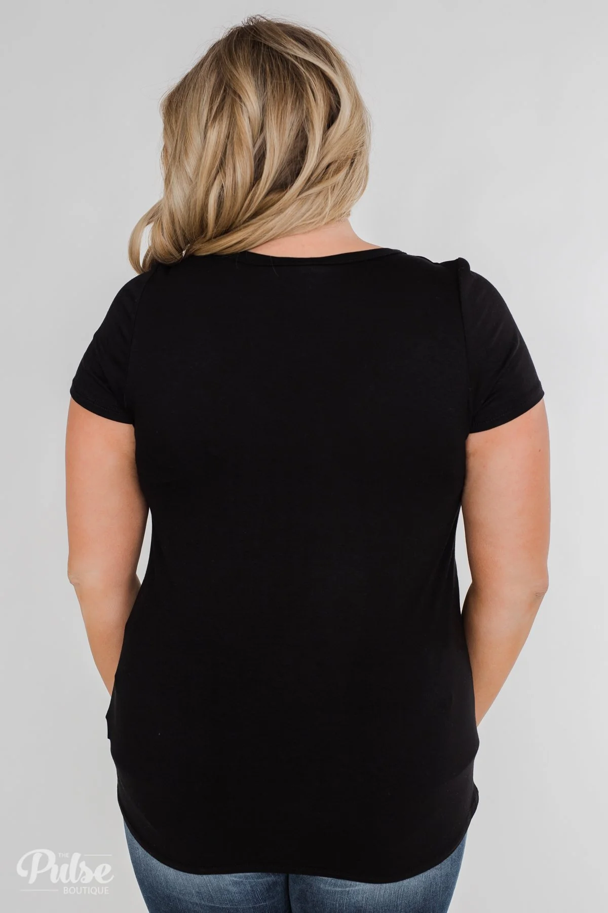 Meet Me Here Short Sleeve Top - Black - Image 15