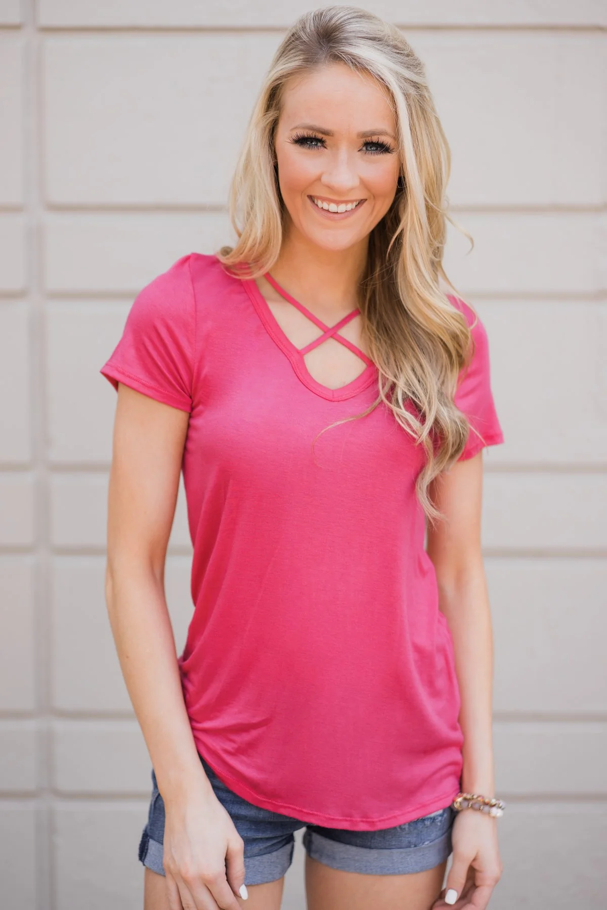Meet Me Here Top ~ Fuchsia - Image 3